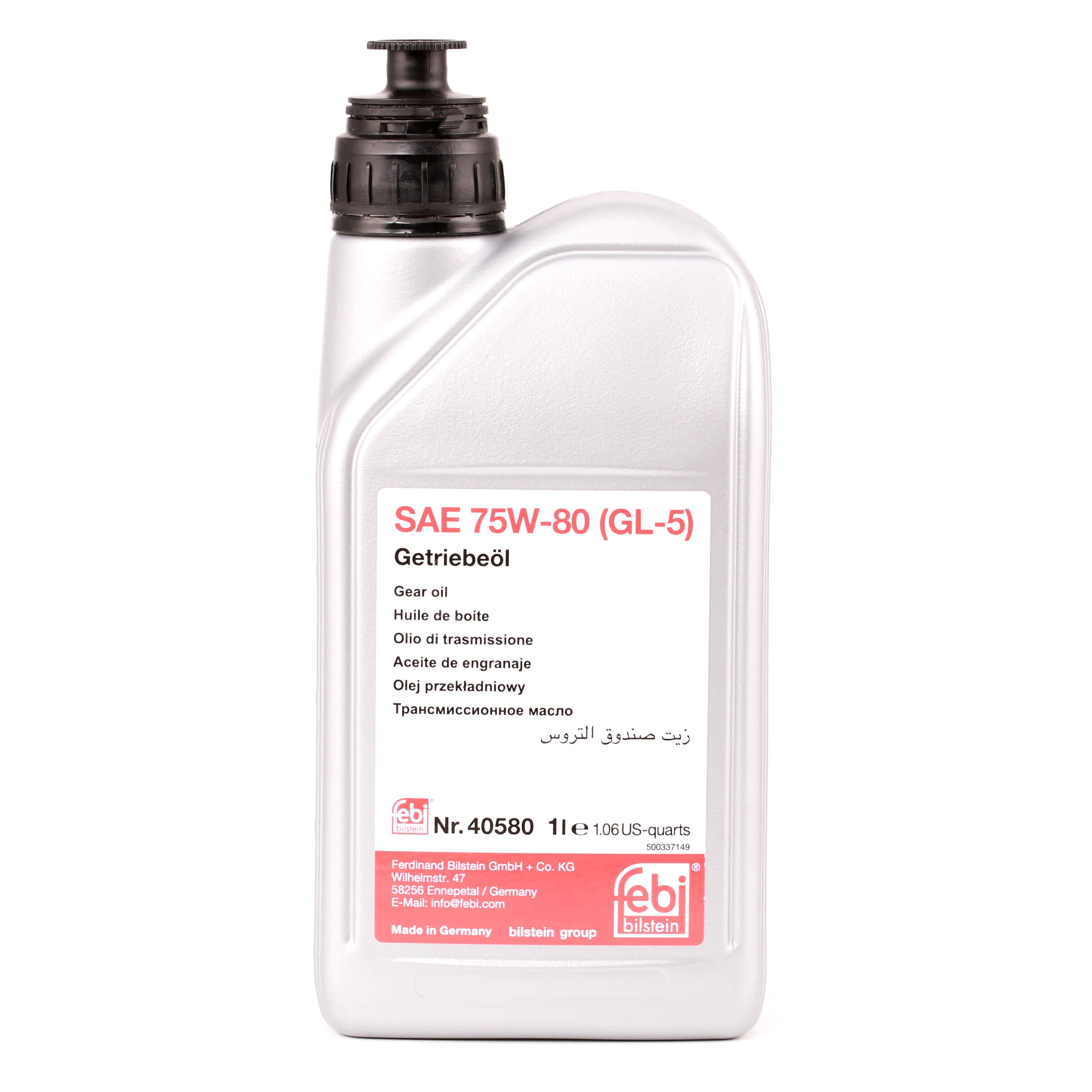 FEBI BILSTEIN 40580 Transmission Oil 75W-80, Capacity: 1l-image-7556569