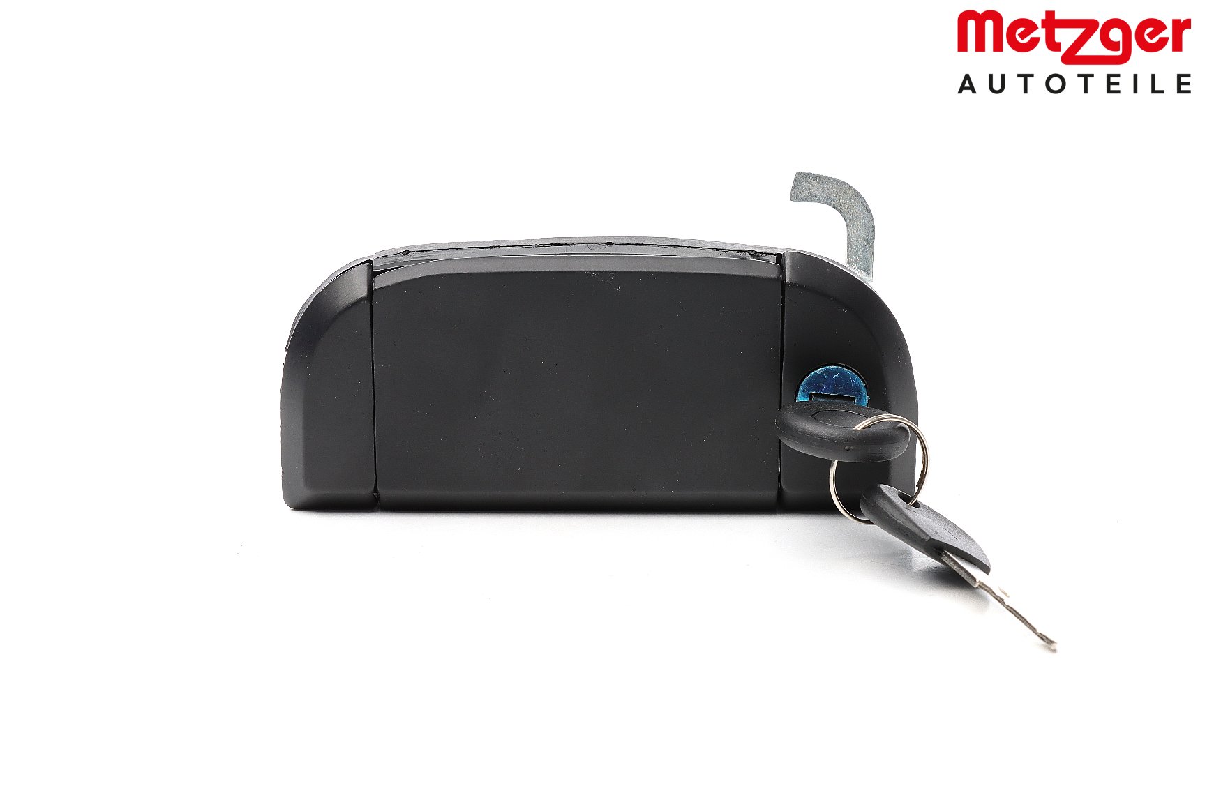 METZGER 2310500 Door Handle Left Front, black, with key-image-7654519