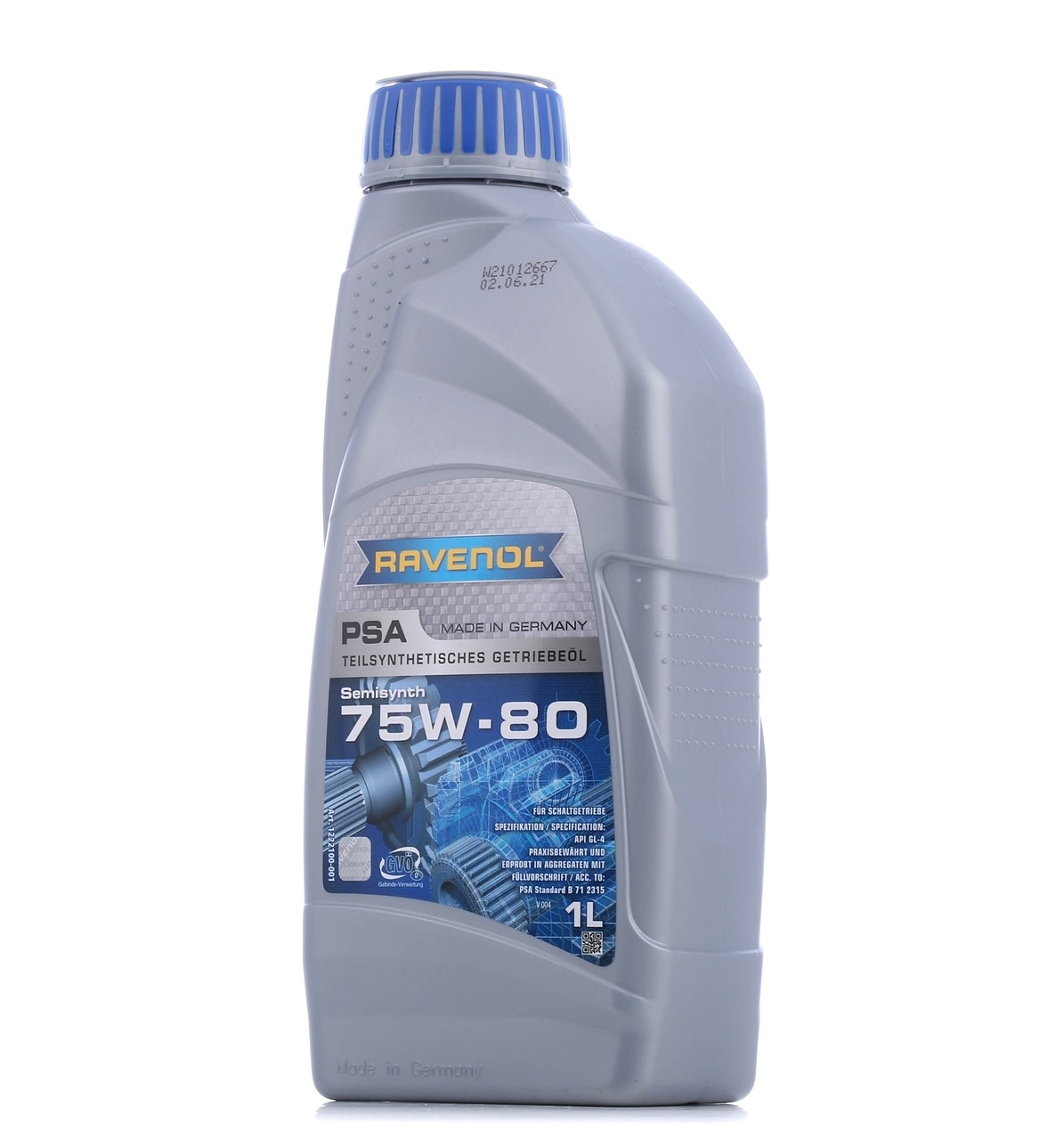 RAVENOL 1222100-001-01-999 Transmission Oil Part Synthetic Oil, 75W-80, Capacity: 1l-image-7669067