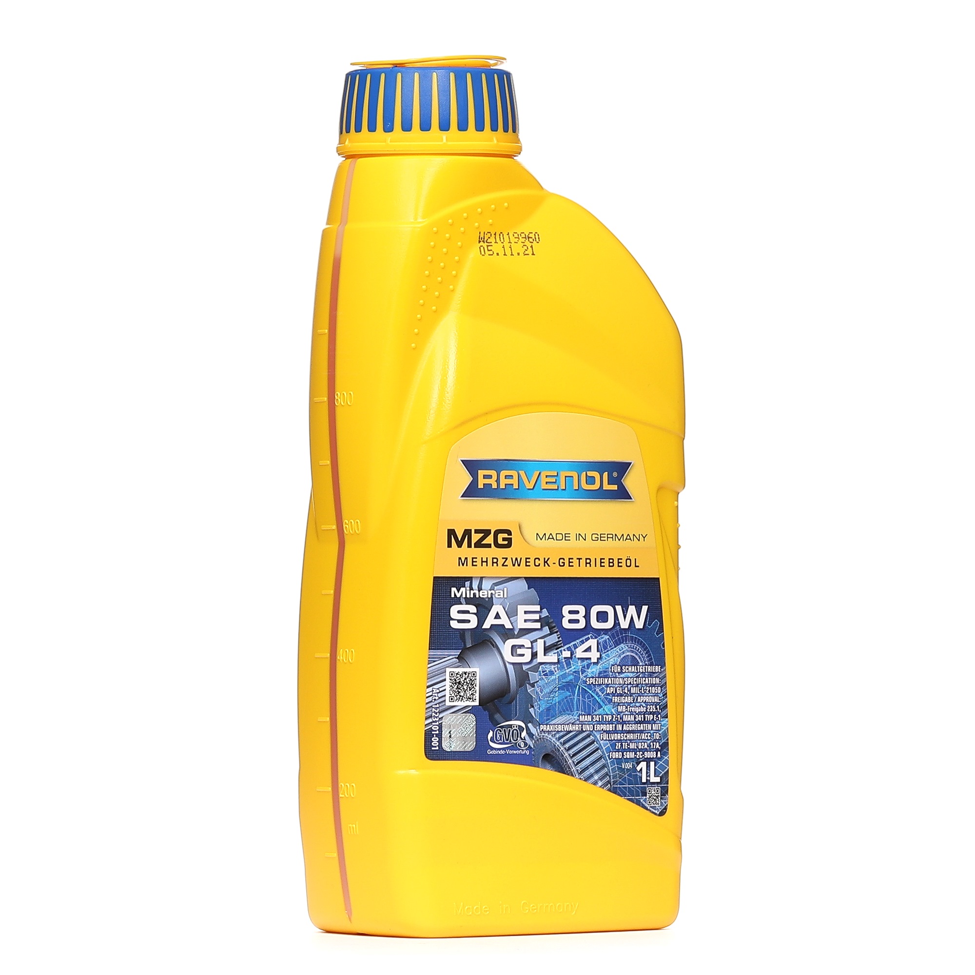 RAVENOL 1223101-001-01-999 Transmission Oil SAE 80, Capacity: 1l, Mineral Oil-image-7746842