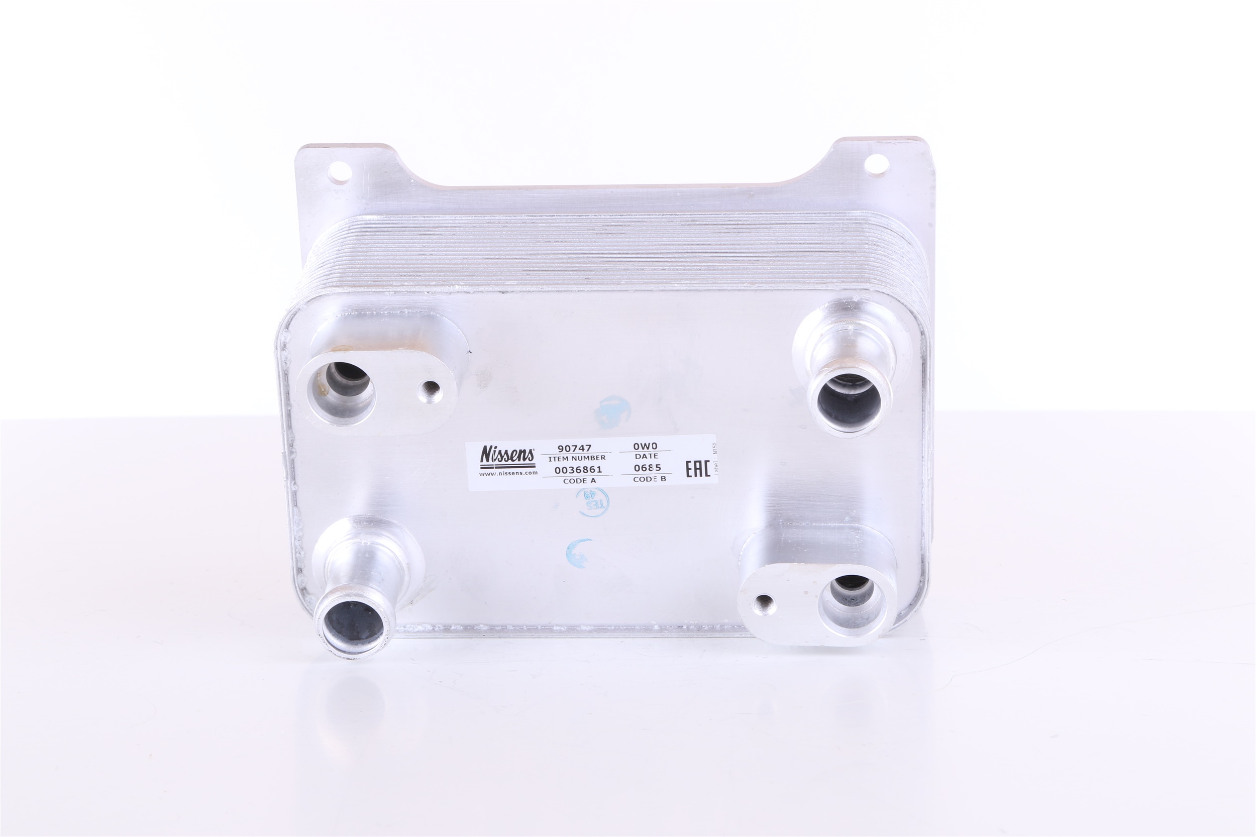 NISSENS 90747 Oil Cooler, automatic transmission without gaskets/seals-image-7768670