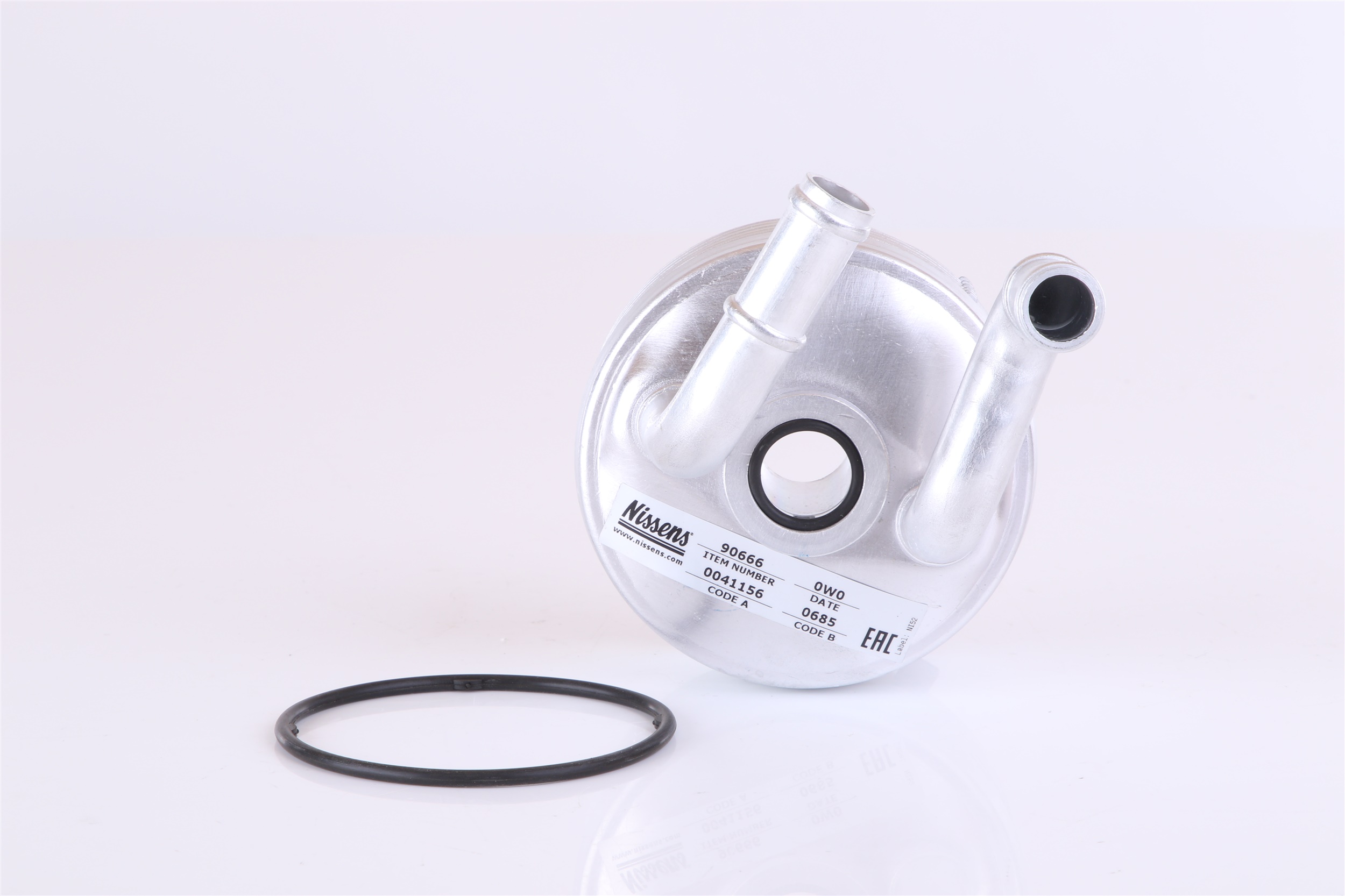NISSENS 90666 Oil Cooler, automatic transmission ** FIRST FIT ** with gaskets/seals-image-7850769