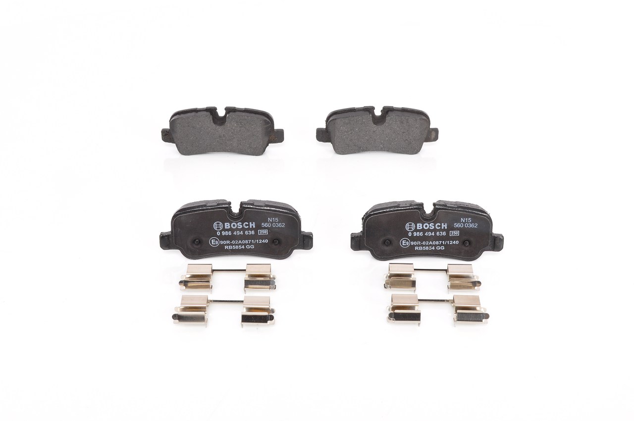 BOSCH 0 986 494 636 Bremžu uzliku kompl., disku bremzes Range Rover L322 lēti