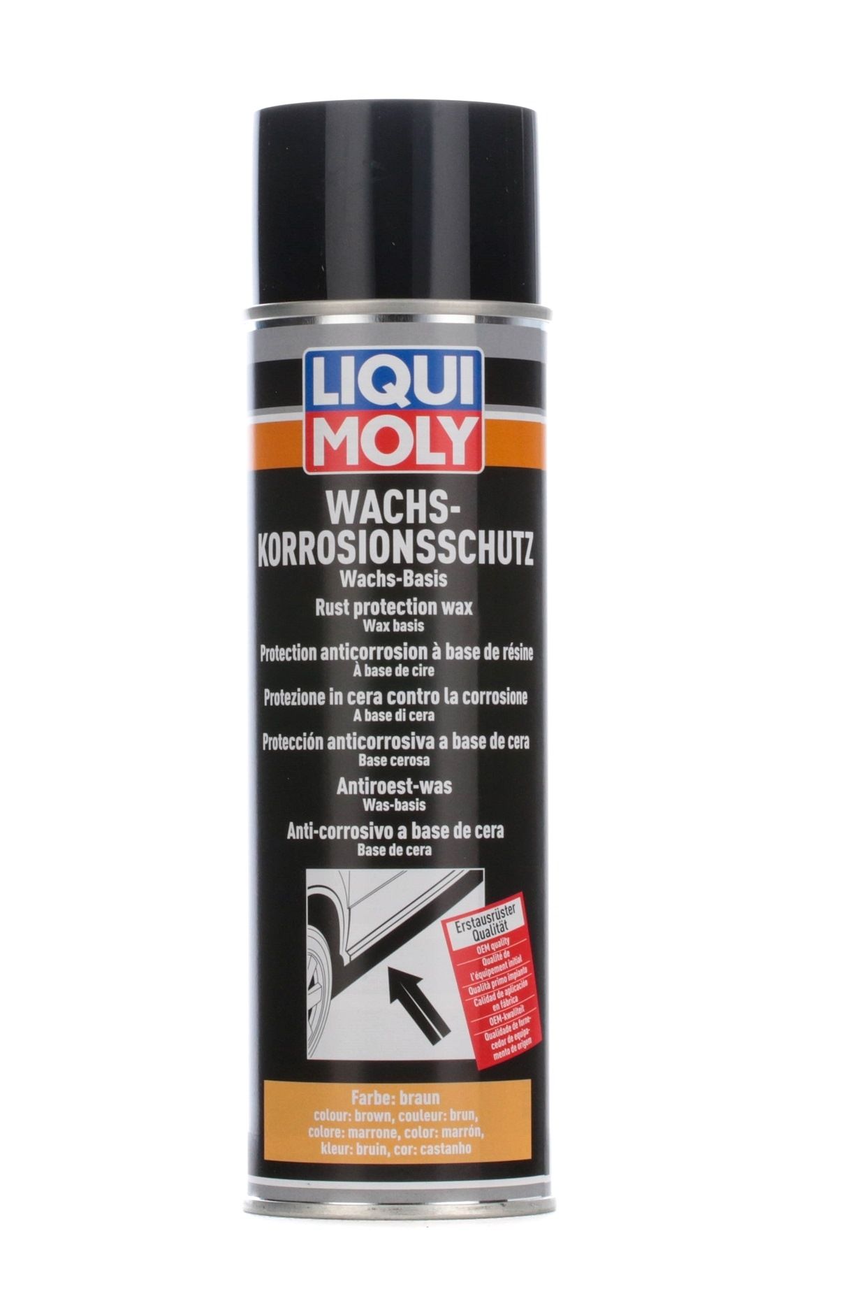 LIQUI MOLY 6103 Underbody Protection Rust Protection Wax brown (Spray) Tin, Capacity: 500ml-image-7897993