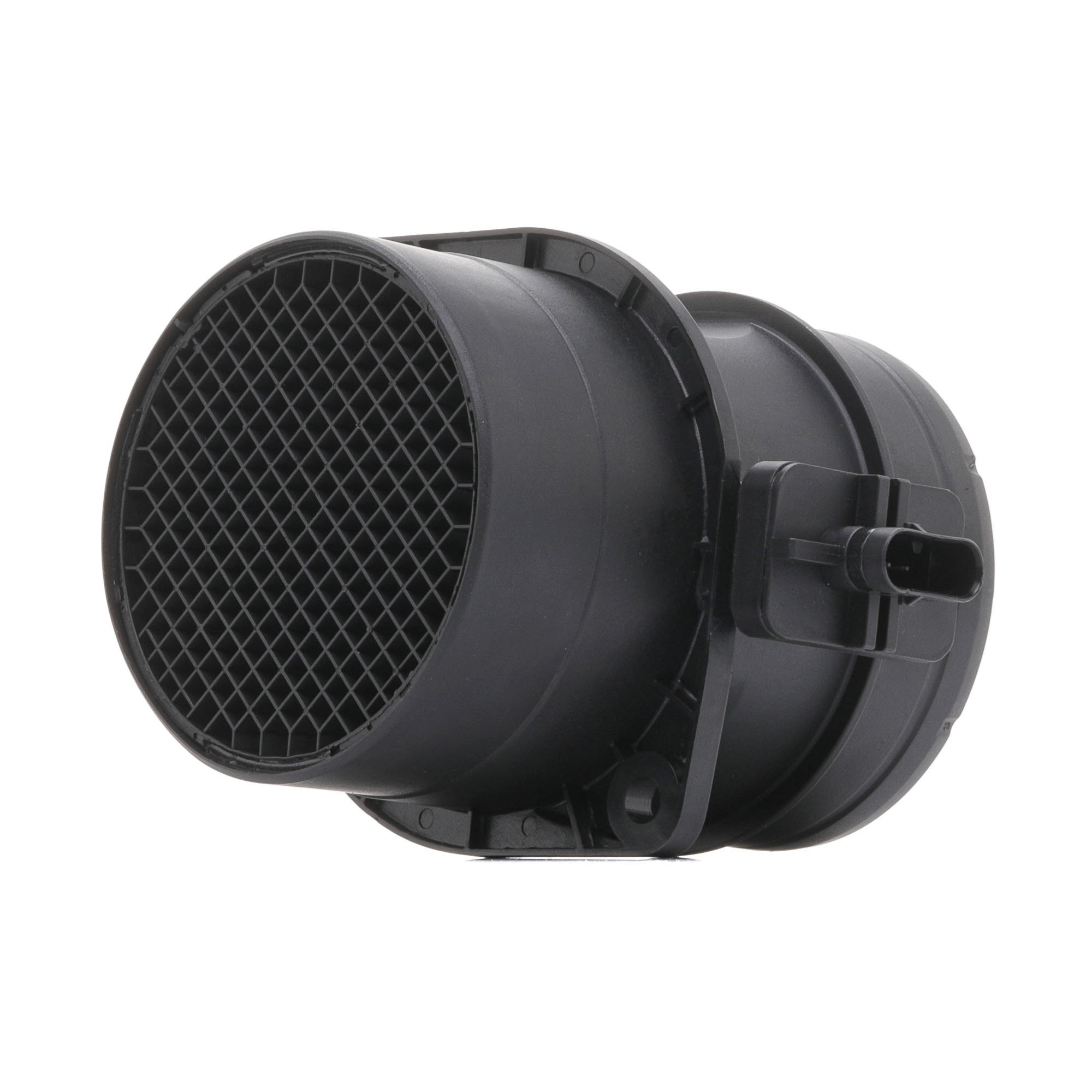 Side view of RIDEX 3926A0074 Mass air flow sensor with housing, with integrated grille