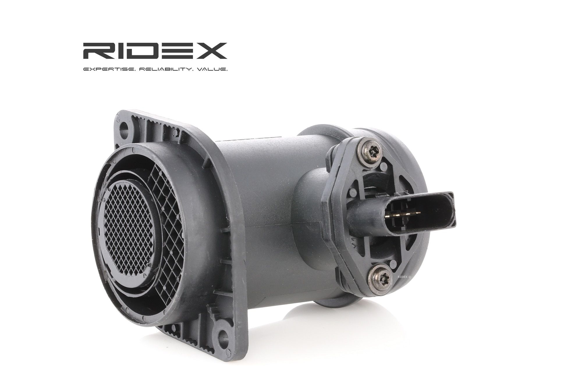 Side view of RIDEX 3926A0048 Mass air flow sensor with housing