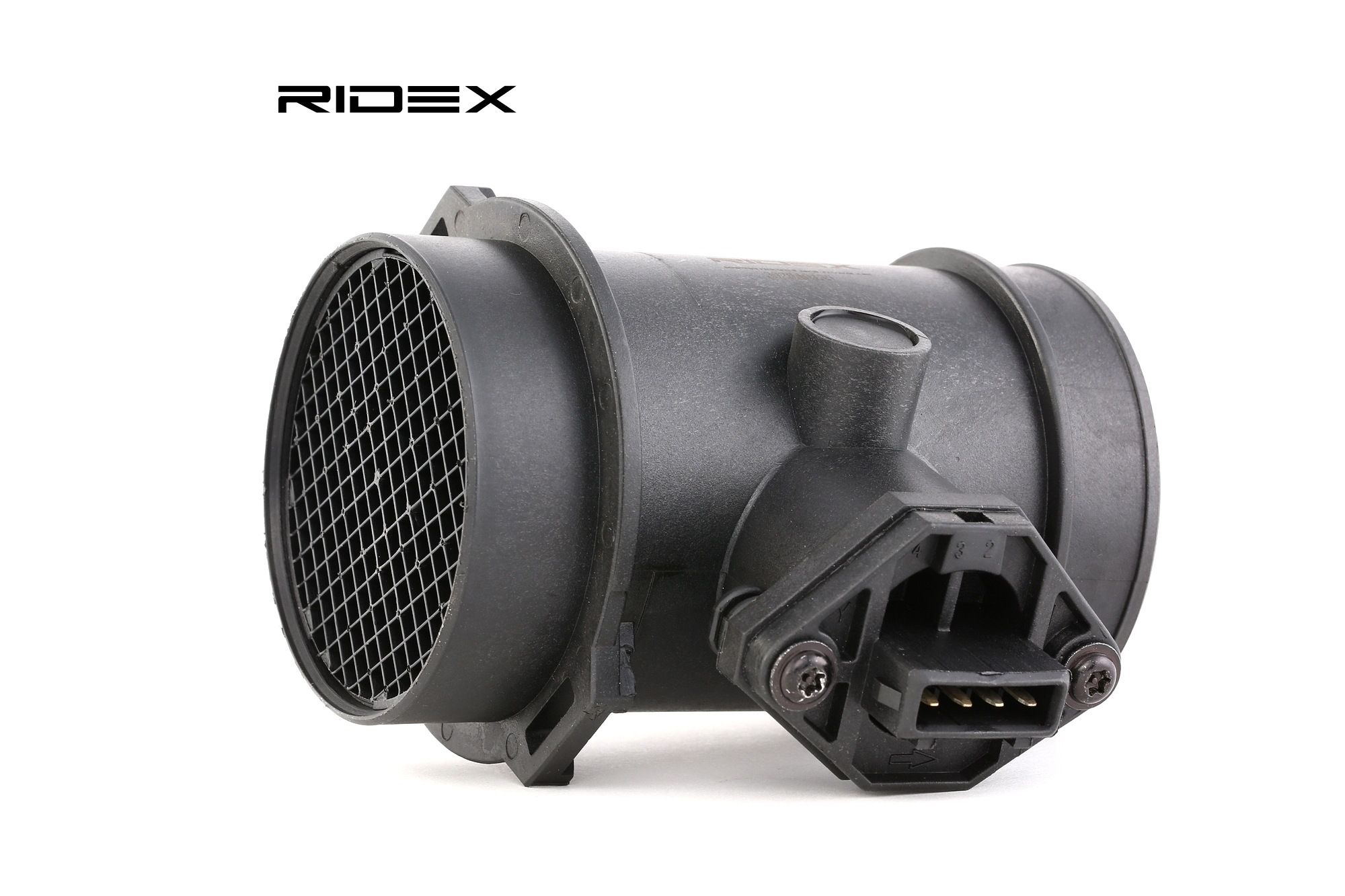Side view of RIDEX 3926A0135 Mass air flow sensor with housing