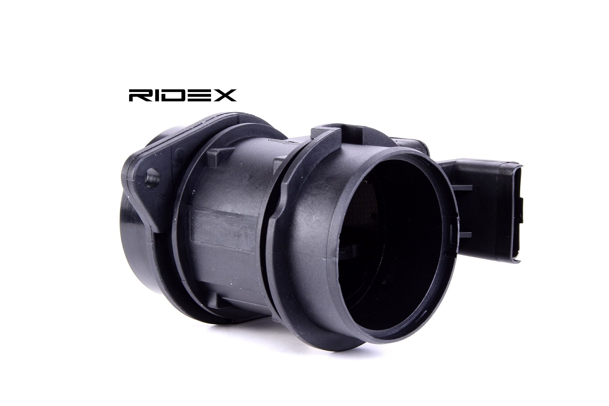 Side view of RIDEX 3926A0072 Mass air flow sensor with housing, with integrated air temperature sensor