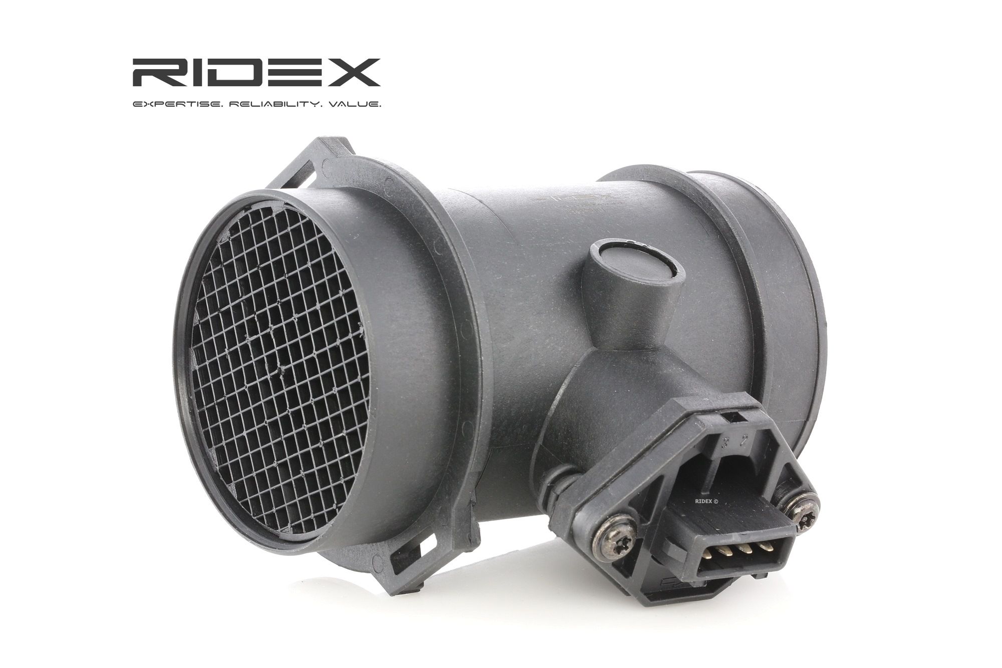 Side view of RIDEX 3926A0101 Mass air flow sensor with housing