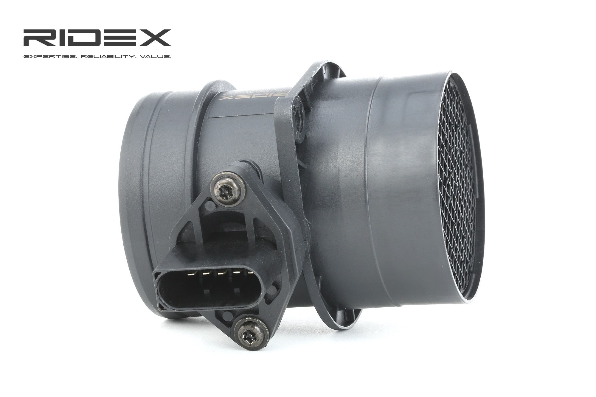 Side view of RIDEX 3926A0107 Mass air flow sensor with housing