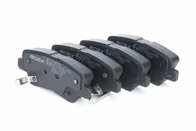 Bromsbelägg 402B0916 RIDEX LR 020362 AUDI