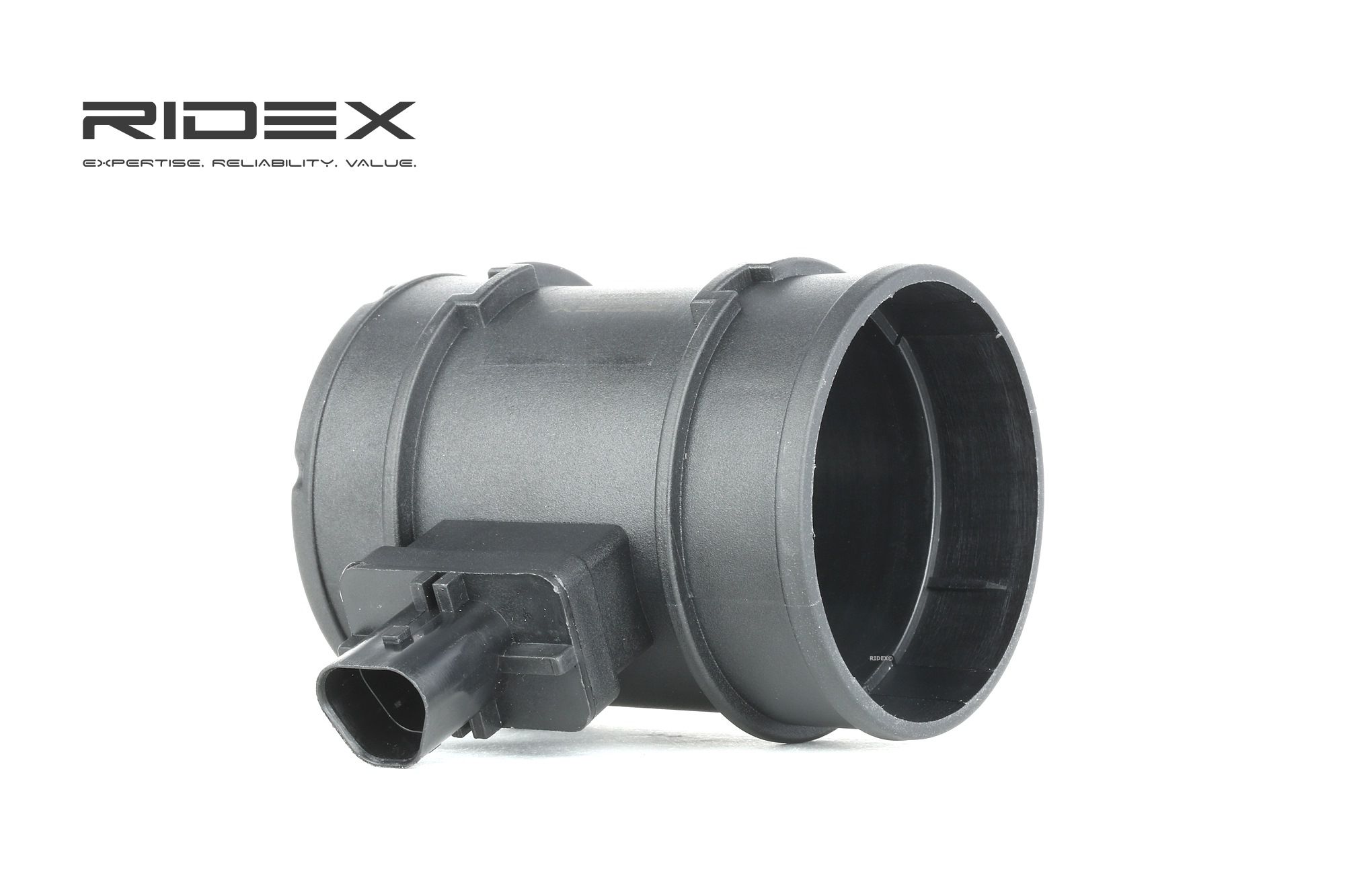 Side view of RIDEX 3926A0159 Mass air flow sensor with housing
