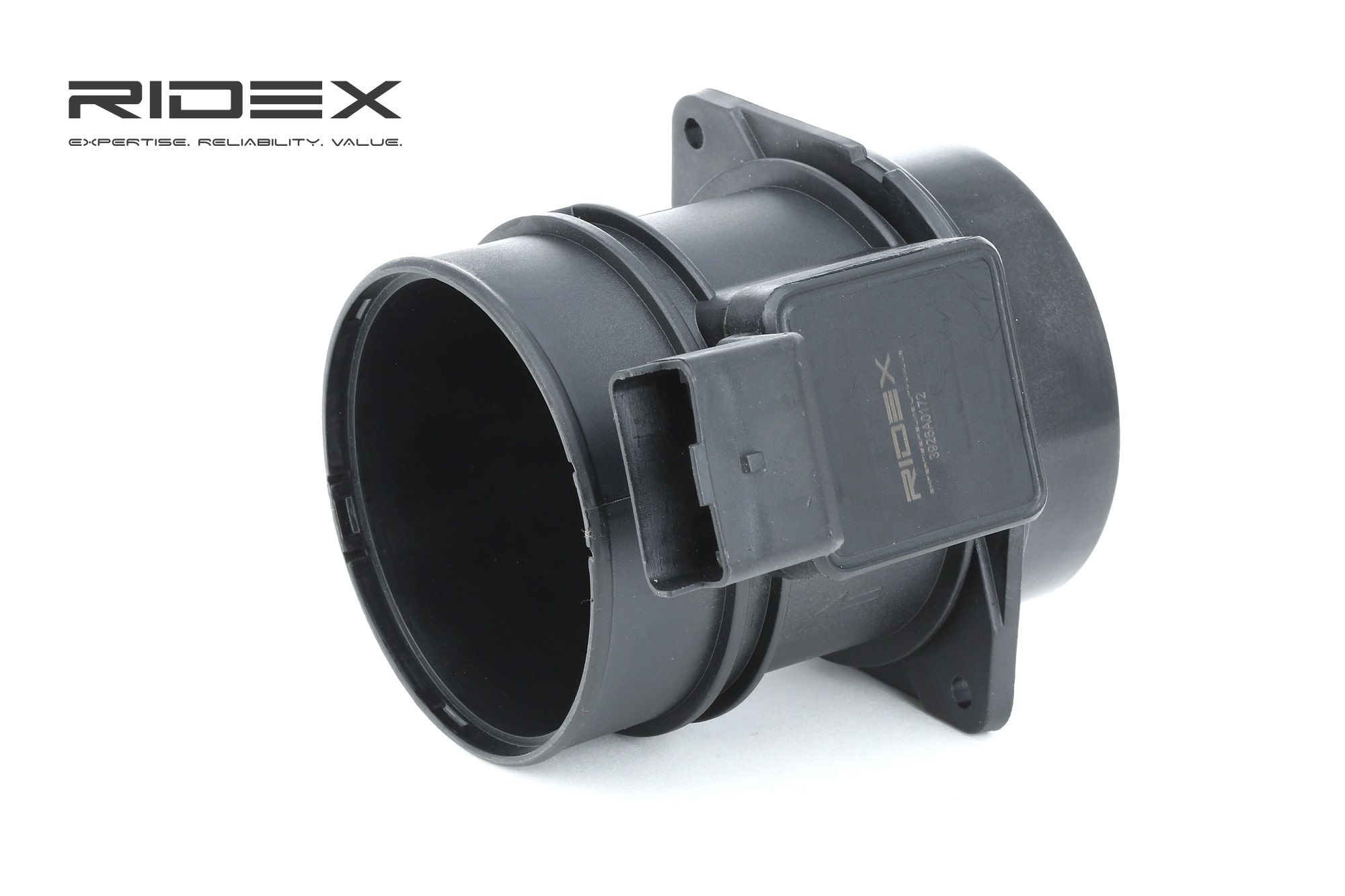 Side view of RIDEX 3926A0172 Mass air flow sensor with housing