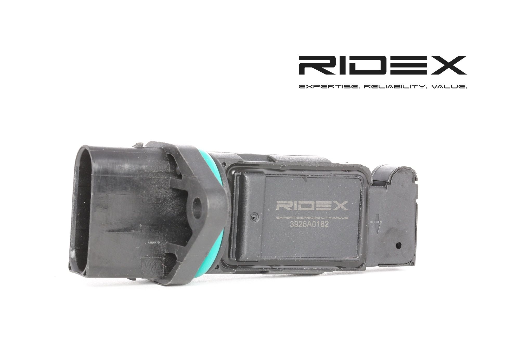 Side view of RIDEX 3926A0182 Mass air flow sensor with seal ring