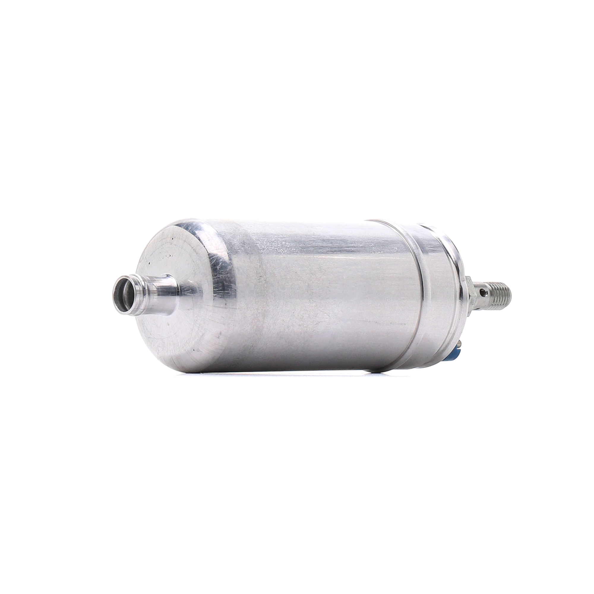 Side view of RIDEX 458F0002 Fuel Pump Electric, Petrol, with connector parts