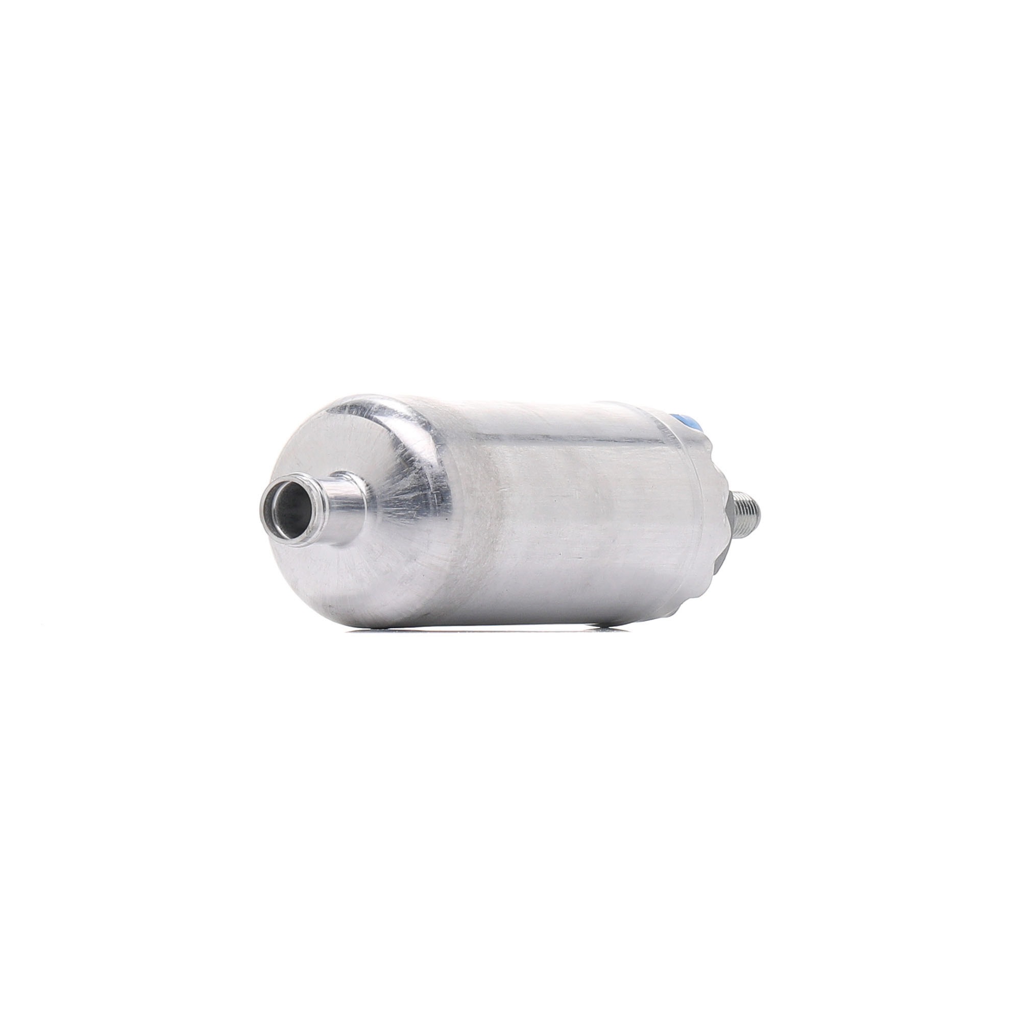 Side view of RIDEX 458F0007 Fuel Pump Electric, Petrol, with mounting parts