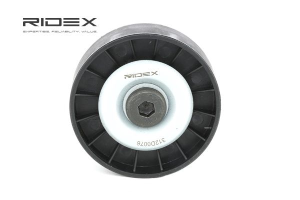 RIDEX Τροχαλία παρέκκλισης, ιμάντας poly-V 312D0076 312D0076 Τροχαλια αδρανειας SAAB 9-3 RIDEX