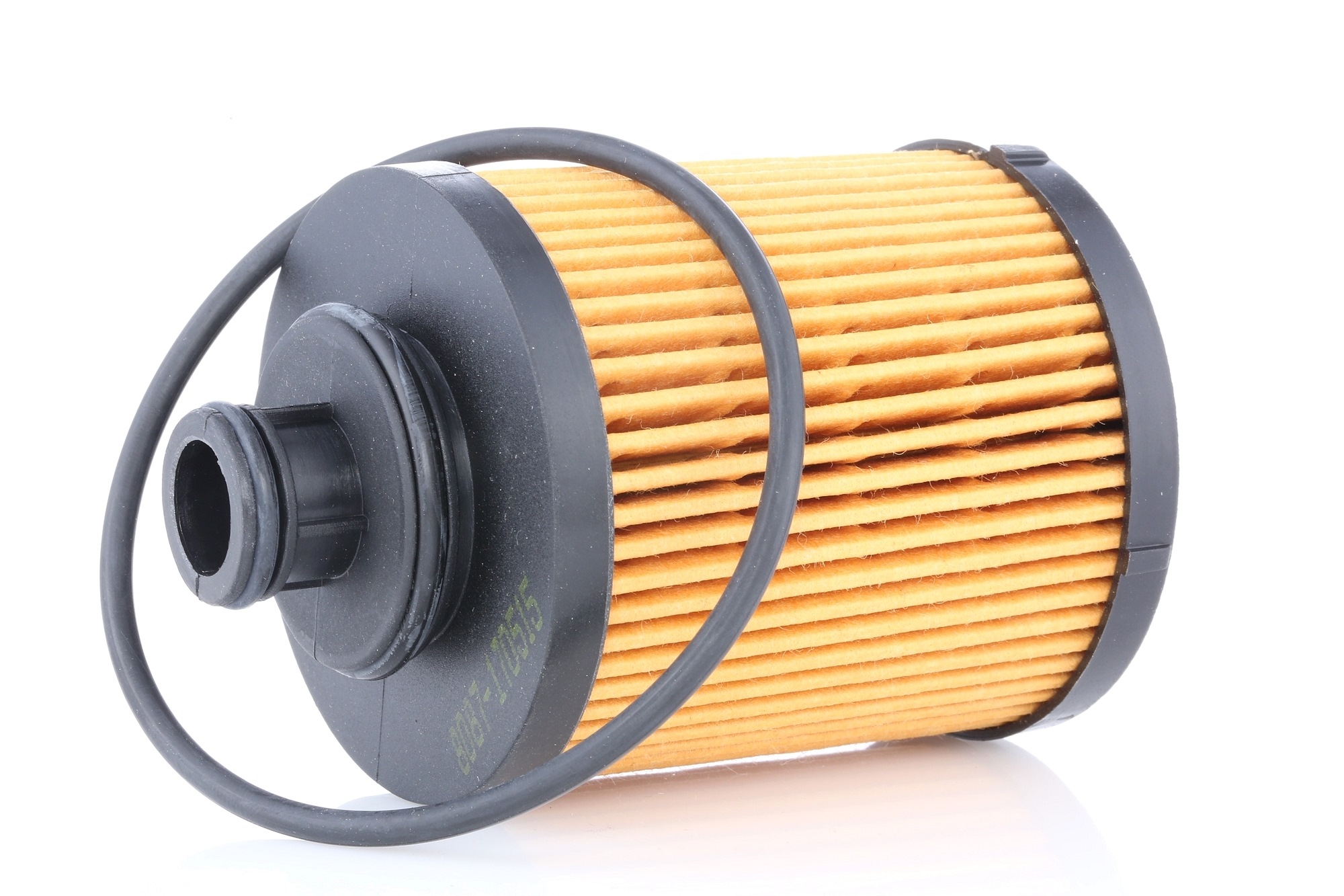 Side view of RIDEX 7O0076 Oil filter Filter Insert, with seal ring