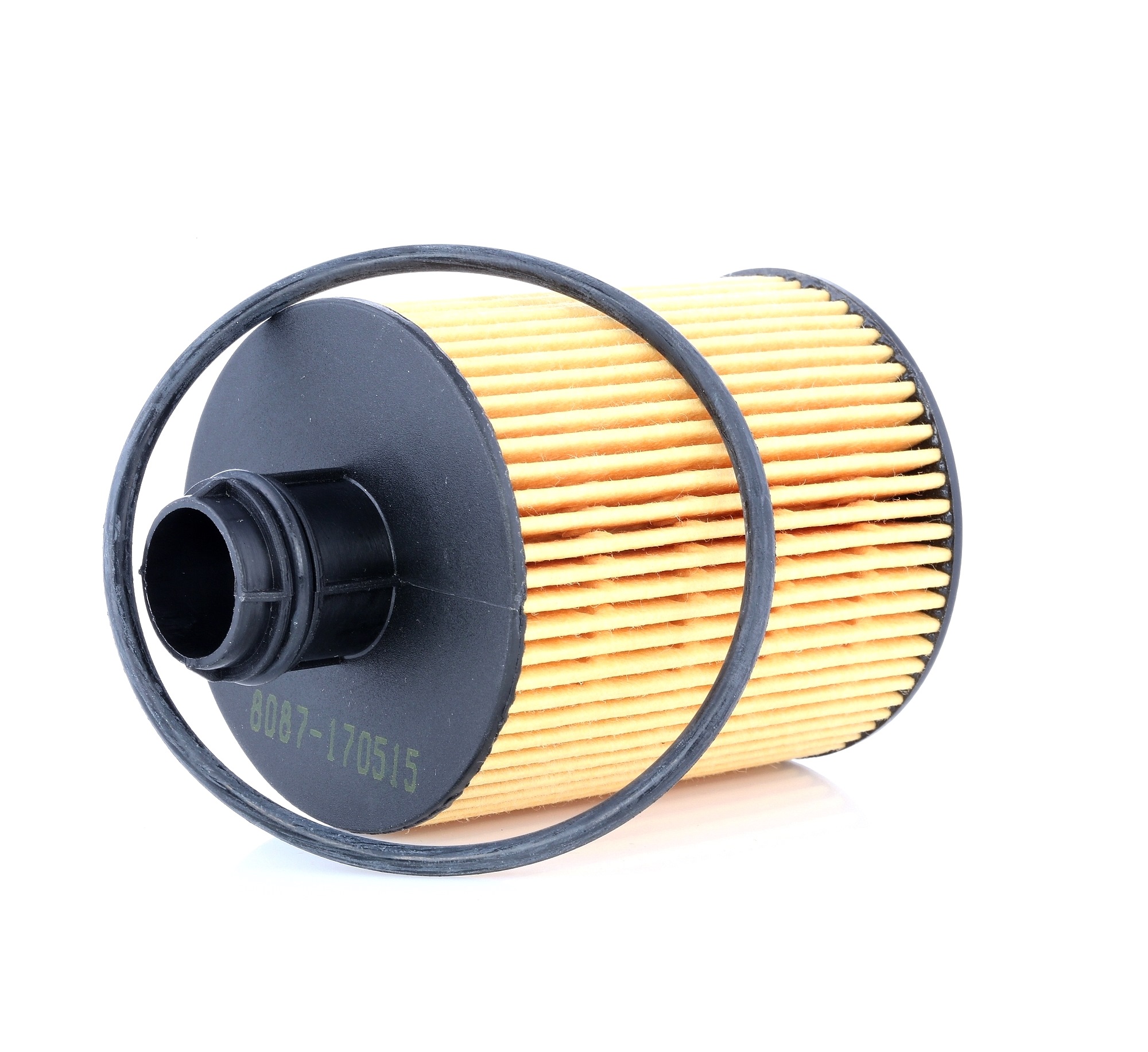 Side view of RIDEX 7O0097 Oil filter Filter Insert, with gaskets/seals