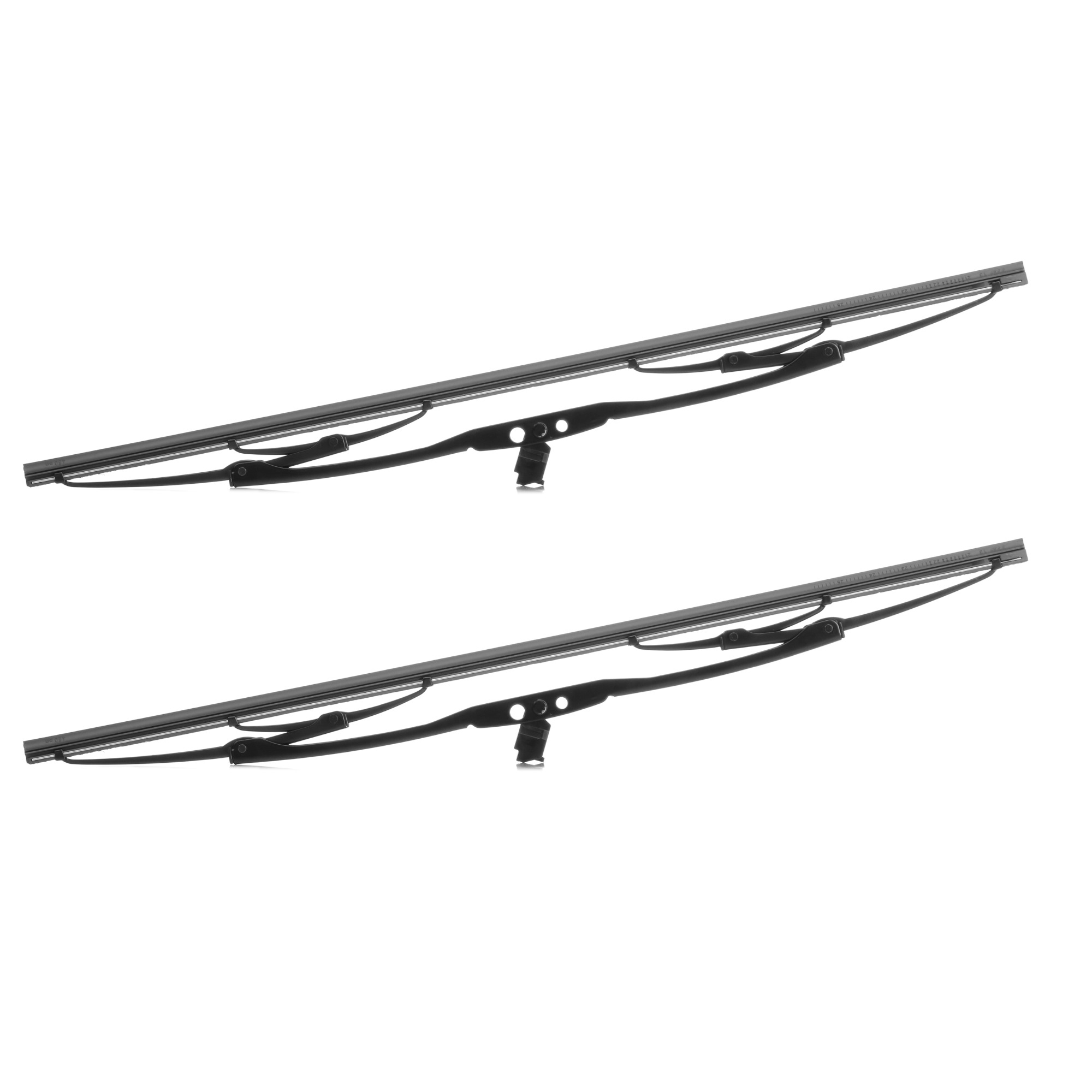 Side view of RIDEX 298W0053 Wiper blade Front, 450mm, Standard, Hook fixing