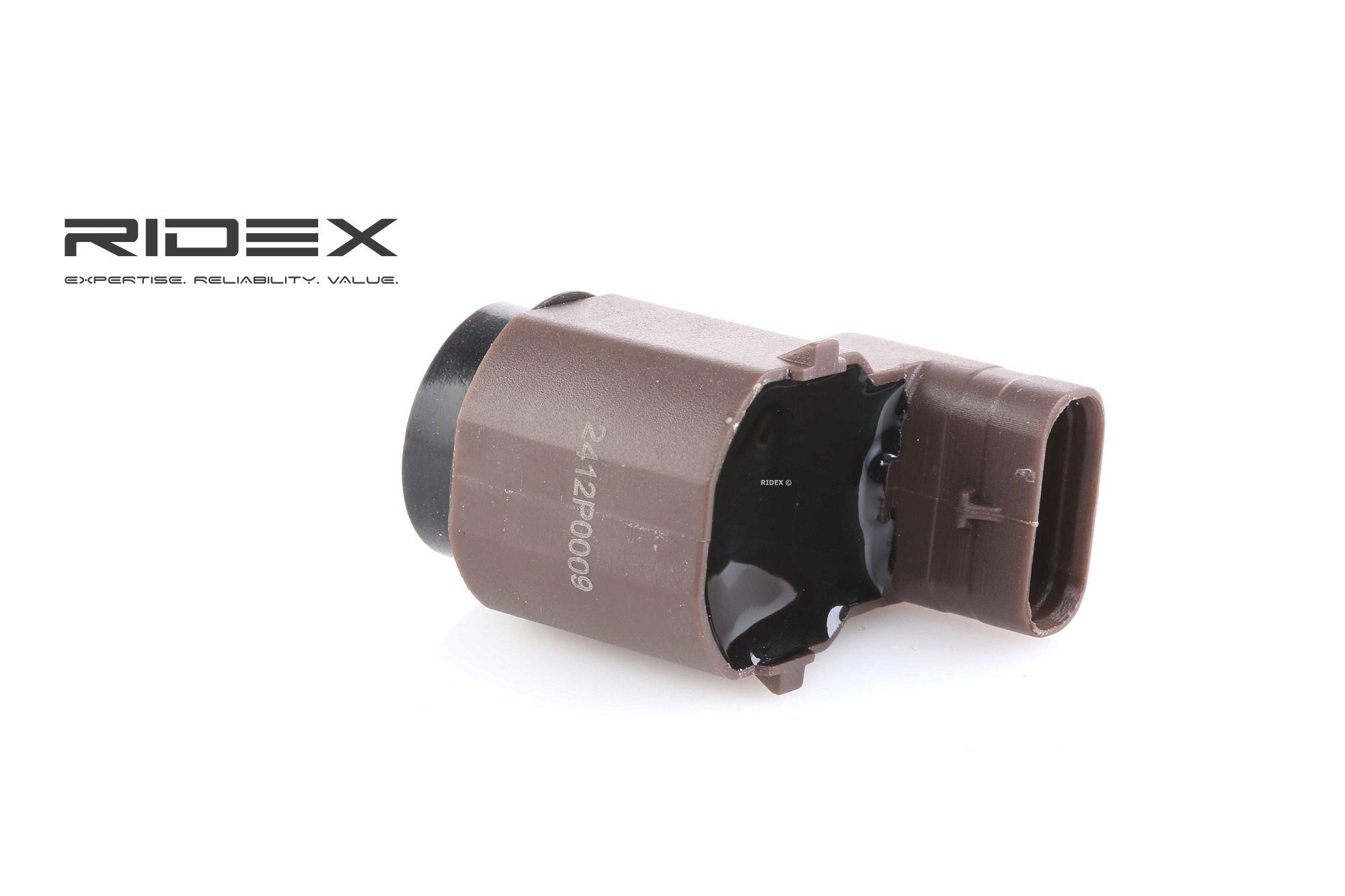 Side view of RIDEX 2412P0009 Parking Sensors Ultrasonic Sensor, inner
