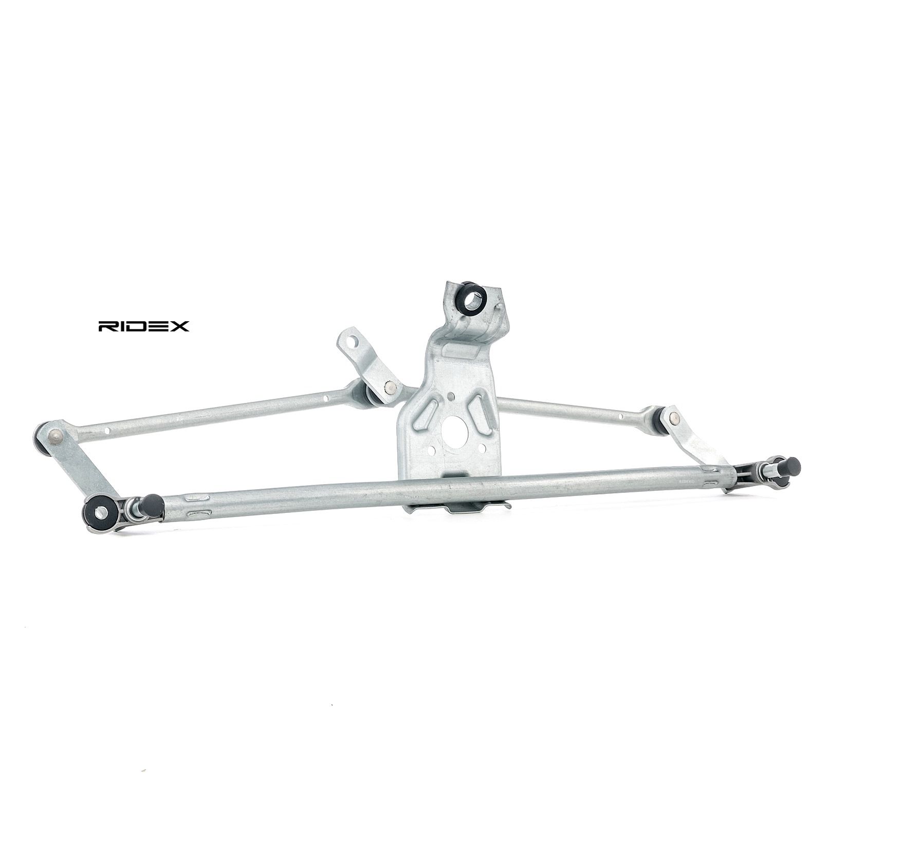 Side view of RIDEX 300W0014 Wiper Linkage Front, for left-hand drive vehicles, without electric motor