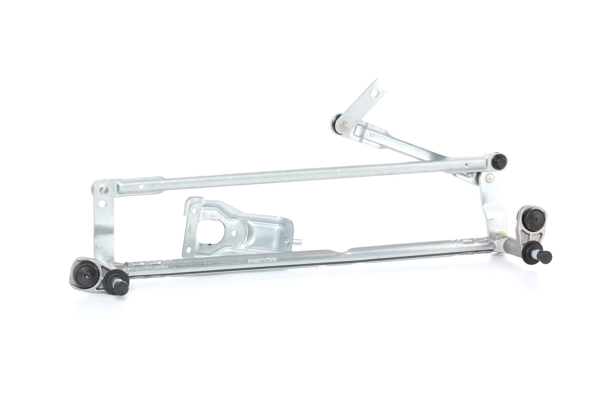 Side view of RIDEX 300W0017 Wiper Linkage Front, without electric motor, for left-hand drive vehicles