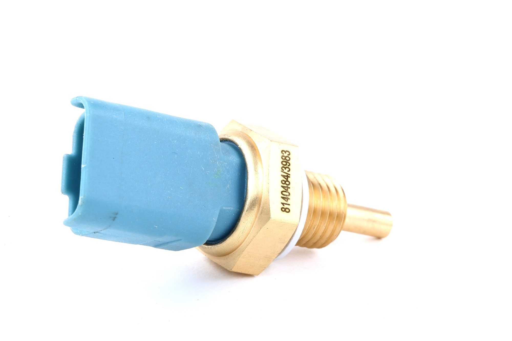 Side view of RIDEX 830C0025 Coolant Temperature Sensor yellow