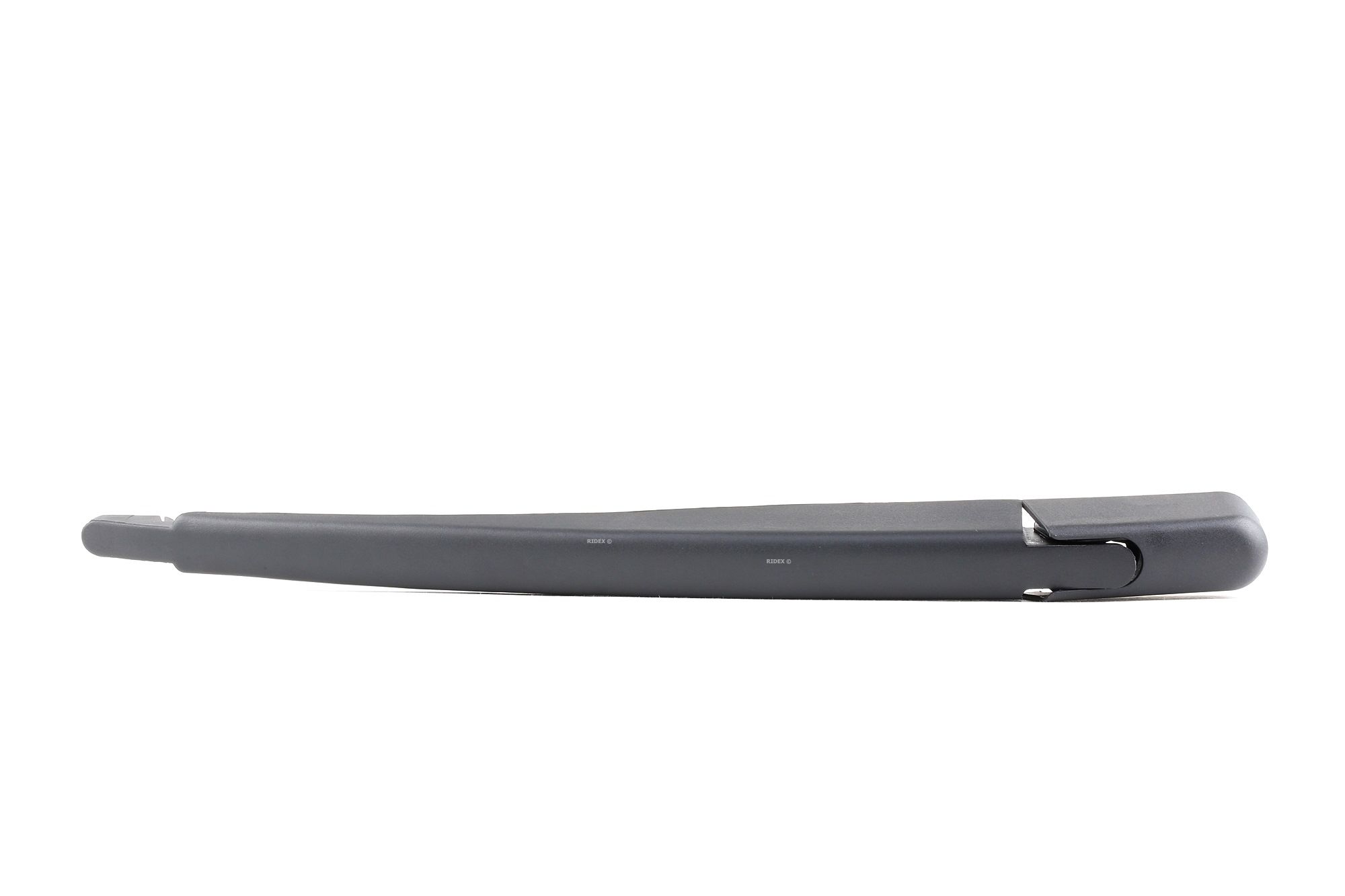 Side view of RIDEX 301W0028 Wiper Arm Vehicle rear window, with cap, for left-hand drive vehicles