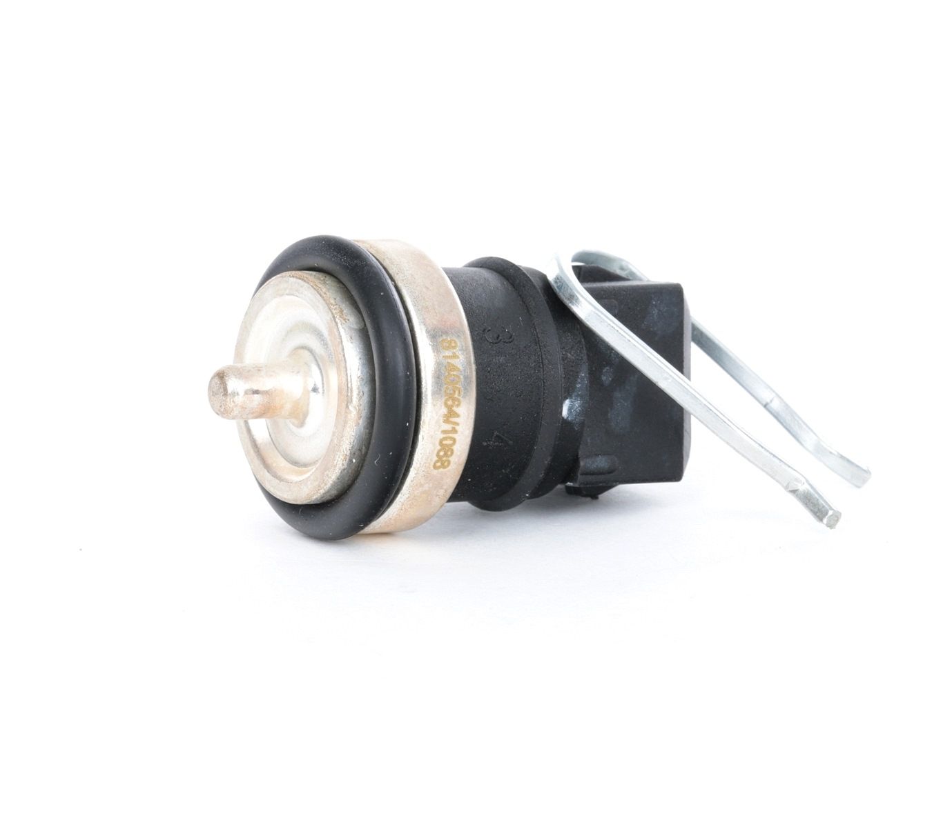 Side view of RIDEX 830C0063 Coolant Temperature Sensor black, with gasket/seal