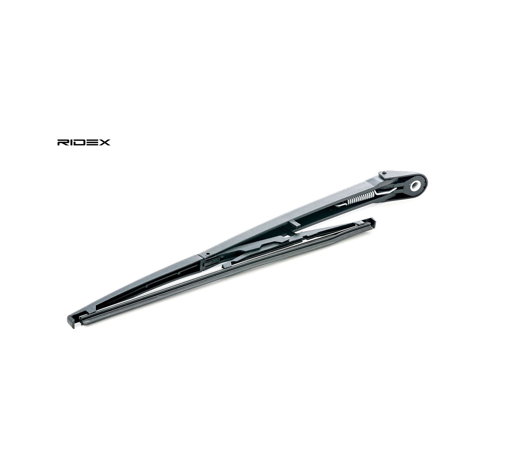 Side view of RIDEX 301W0005 Wiper Arm Rear, with cap, for left-hand drive vehicles