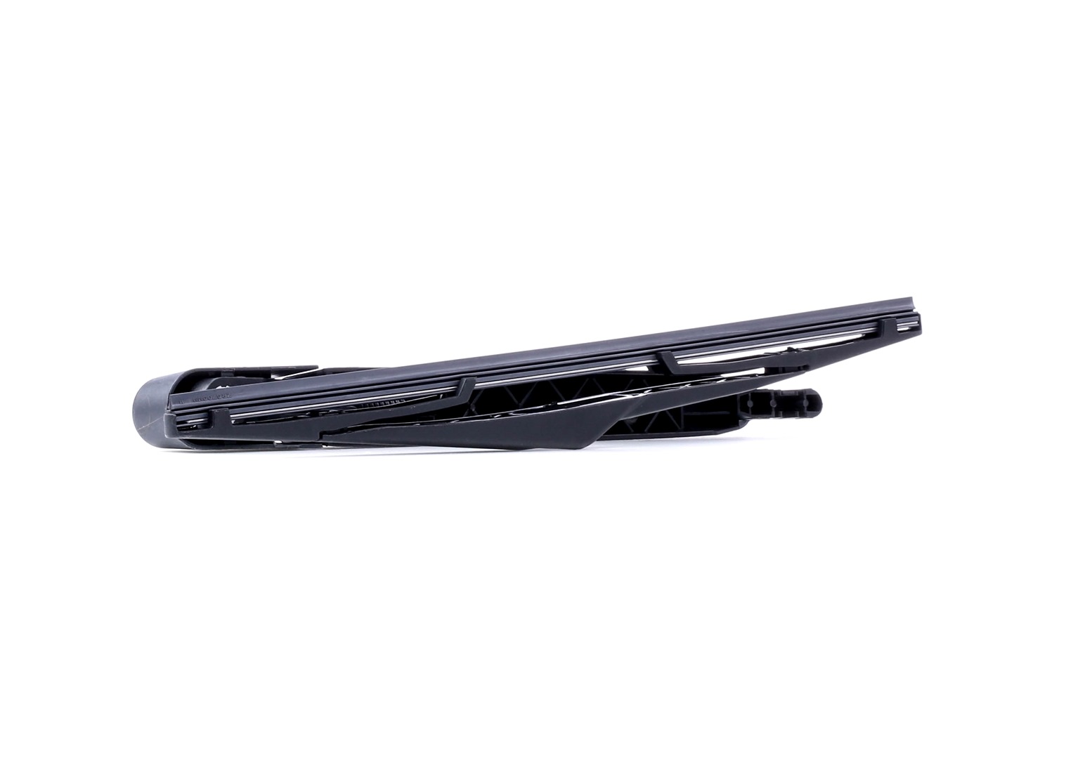 Side view of RIDEX 301W0011 Wiper Arm Rear, with integrated wiper blade, for left-hand drive vehicles