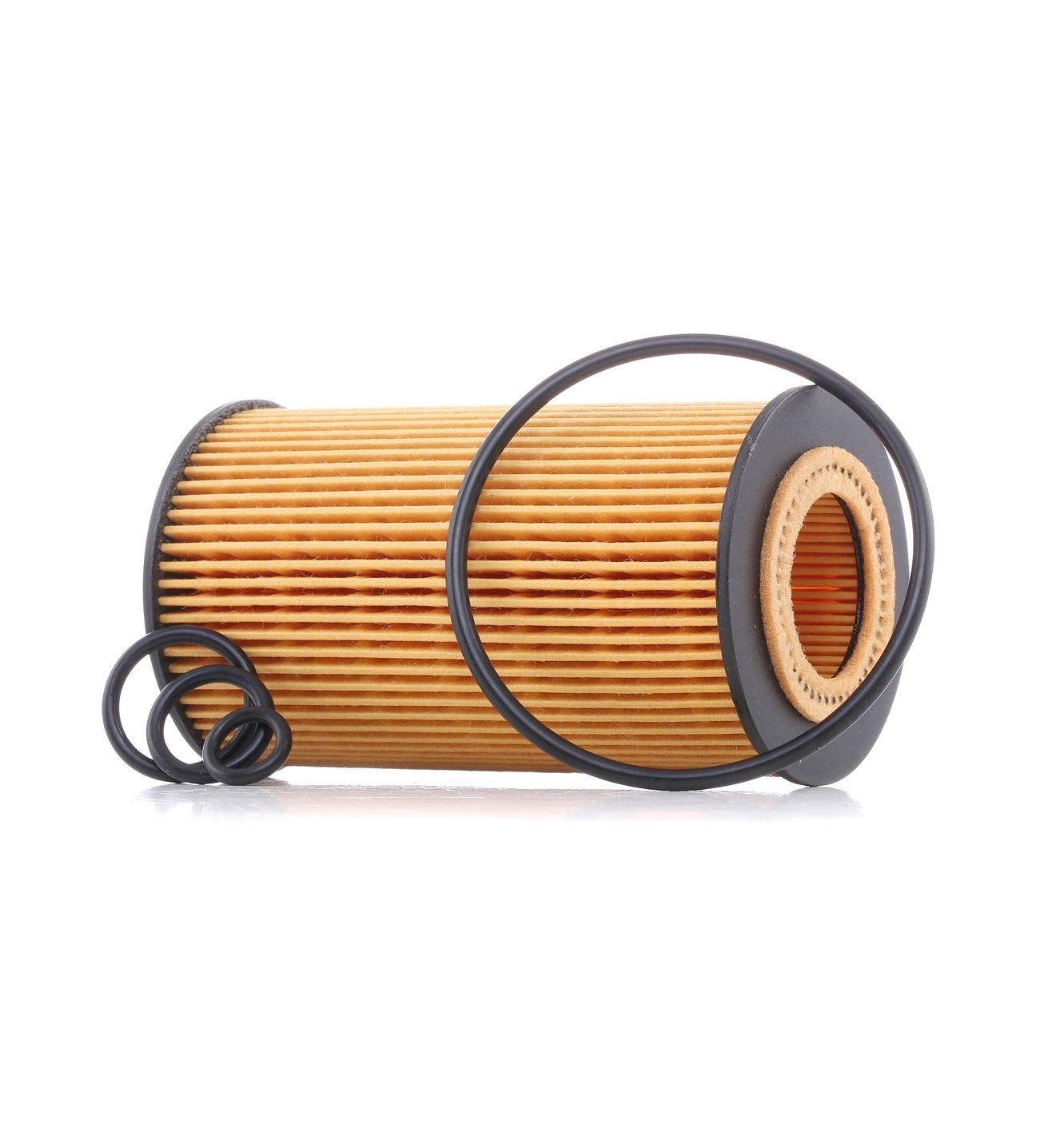 Side view of RIDEX 7O0014 Oil filter Filter Insert, with gaskets/seals