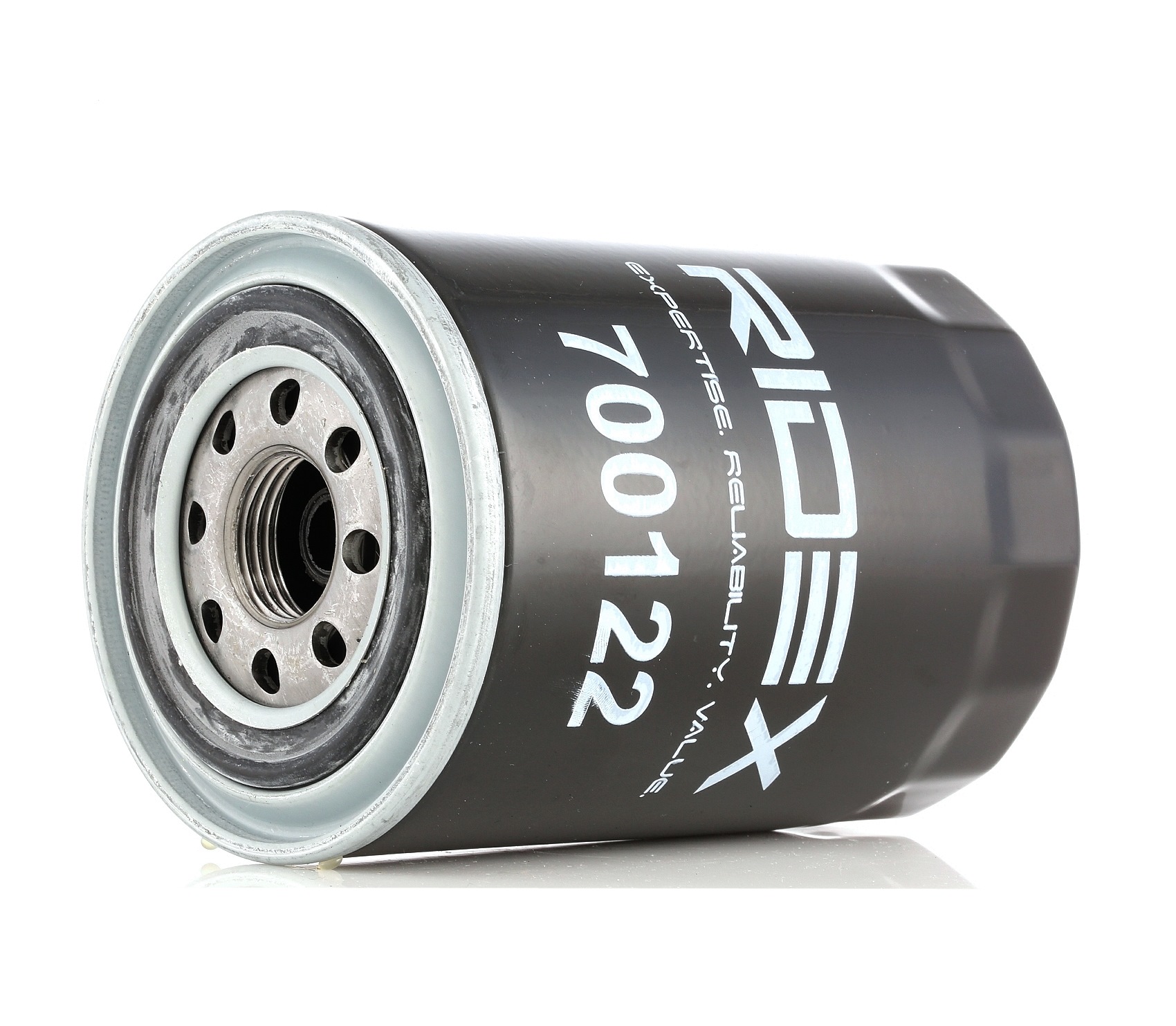 Side view of RIDEX 7O0122 Oil filter Spin-on Filter, with one anti-return valve