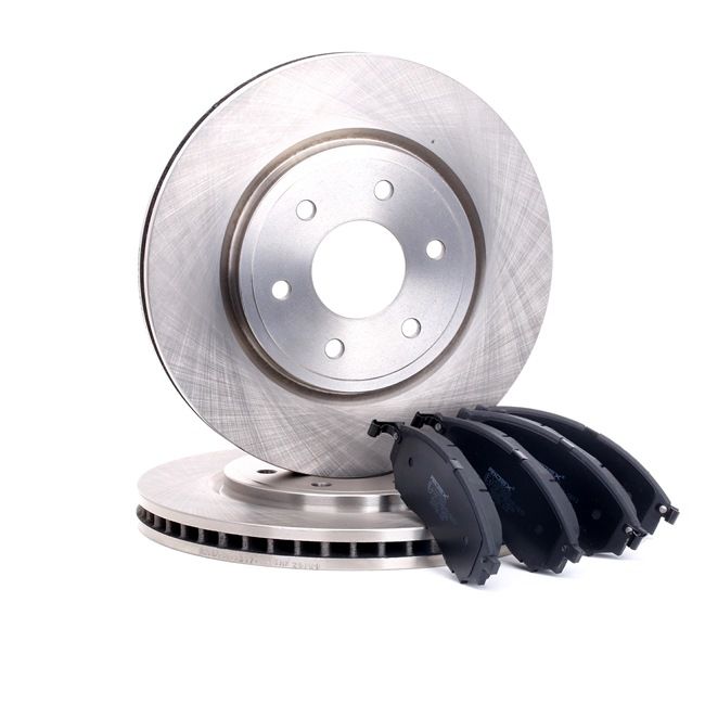 RIDEX 3405B0204 Remschijven en -blokken Nissan Navara D40 3.0 dCi 231 Pk Diesel prijs