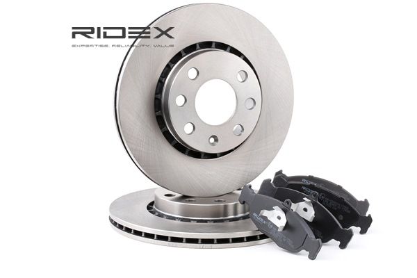 RIDEX 3405B0217 Remschijven en blokken, set Astra F T92 1.8 i 90 Pk Benzine prijs