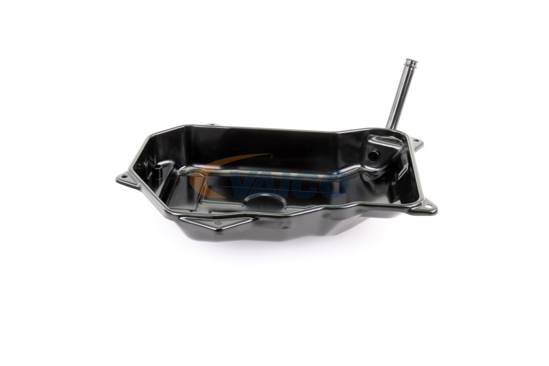 VAICO V10-3494 Oil Pan, automatic transmission without gasket/seal, without seal ring, on transmission housing, Original VAICO Quality-image-8158575