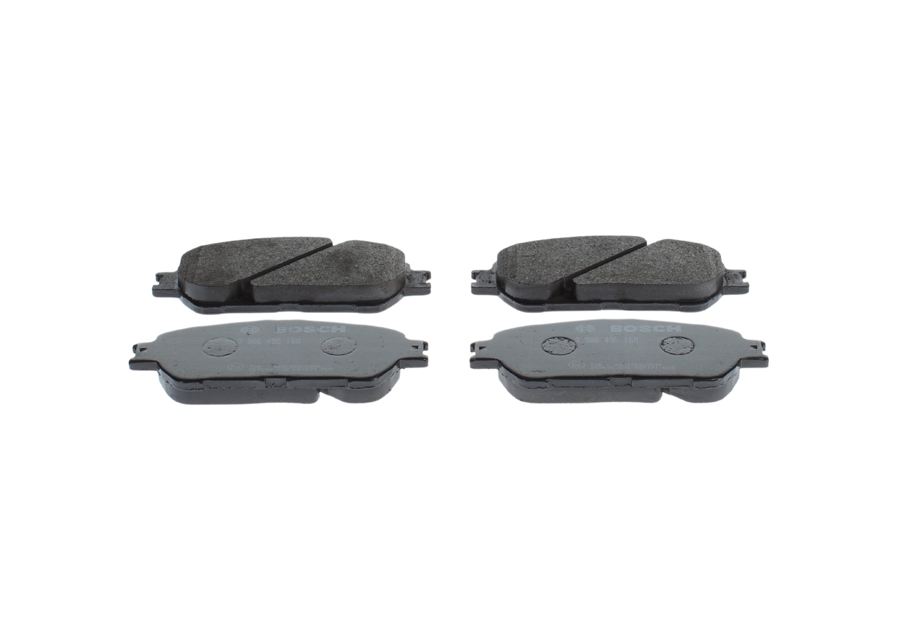Jarrupalat, levyjarru 0 986 495 160 BOSCH 04465-08030 TOYOTA