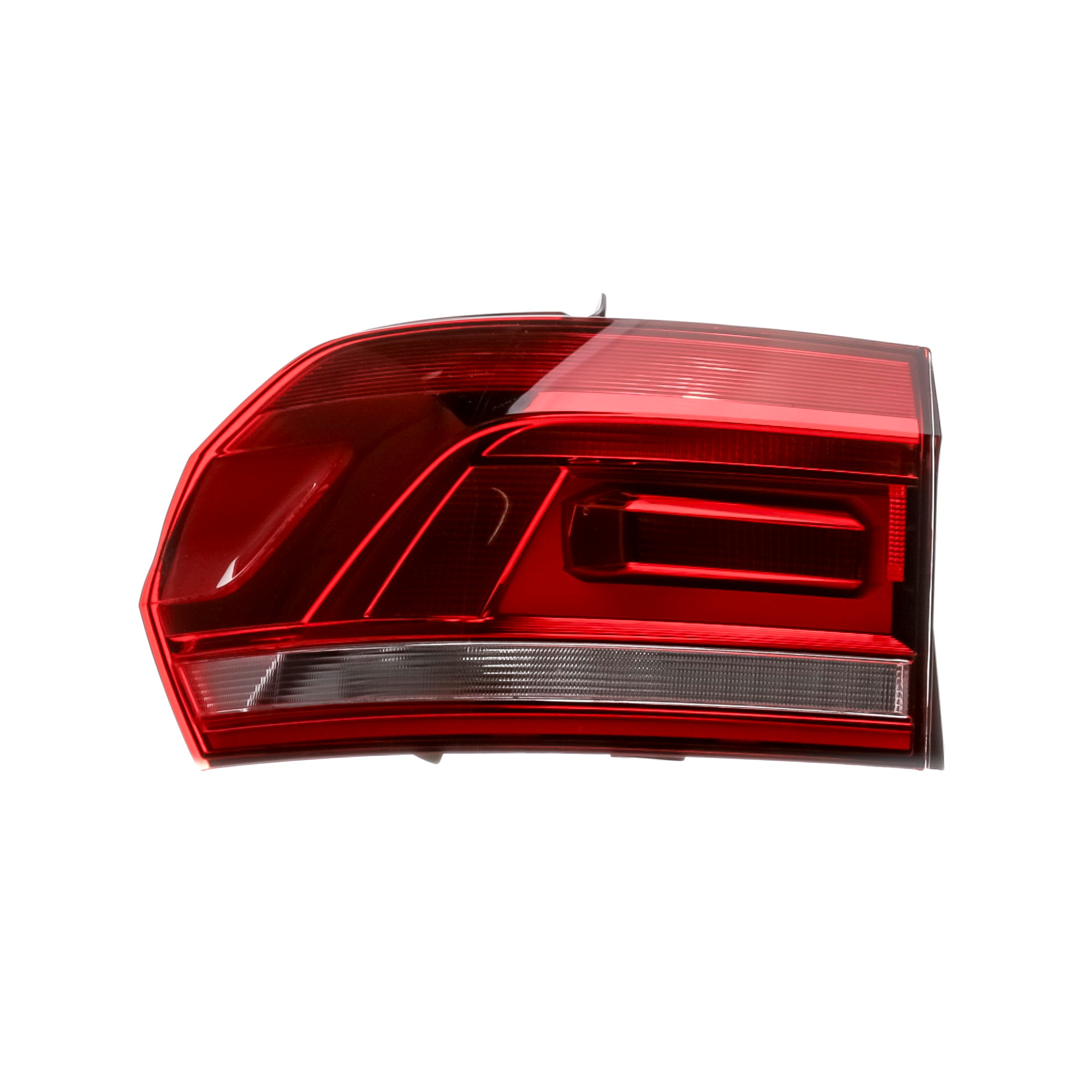 Side view of VALEO 047045 Rear light Left, with bulb holder, Outer section, with bulbs
