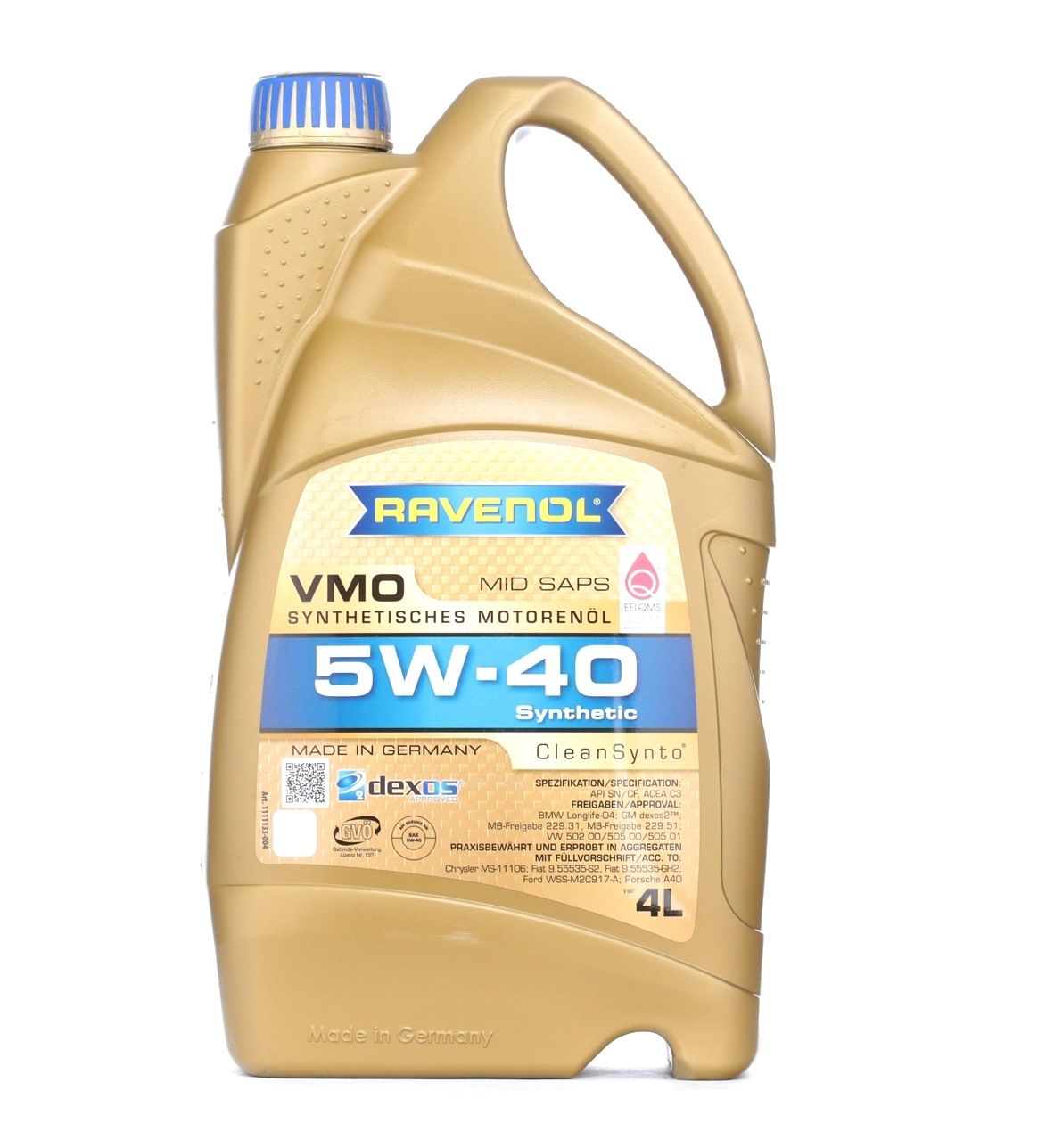 RAVENOL 1111133-004-01-999 Engine oil 5W-40, Capacity: 4l, Synthetic Oil-image-8211384