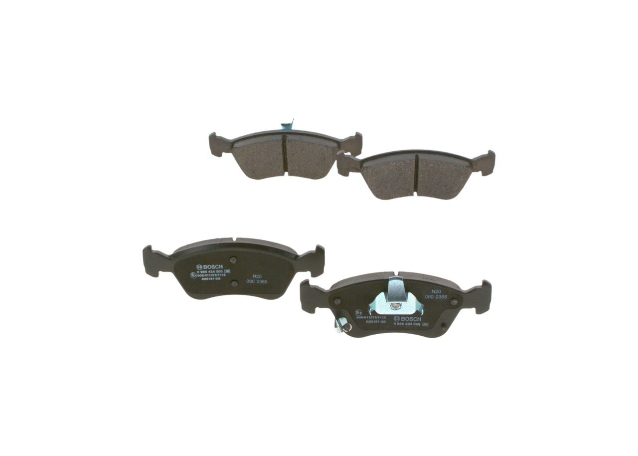 Jarrupalat, levyjarru 0 986 494 560 BOSCH D1060-VC091 NISSAN