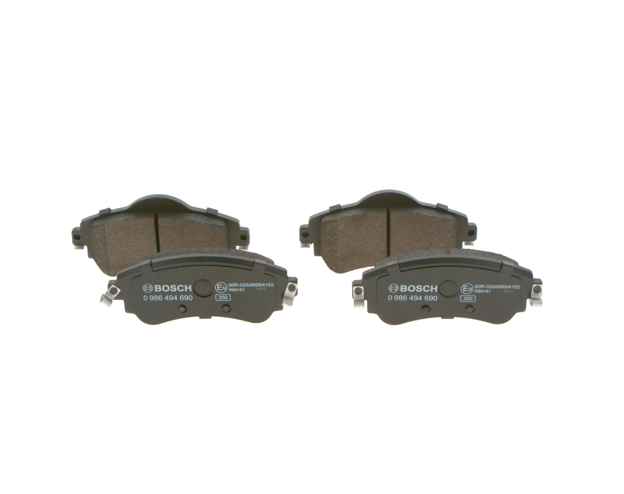 Bremseklodser 0 986 494 690 BOSCH 4254A9 FORD
