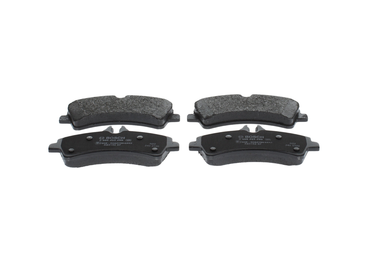 Bremseklodser 0 986 495 099 BOSCH 44 208 120 MERCEDES-BENZ