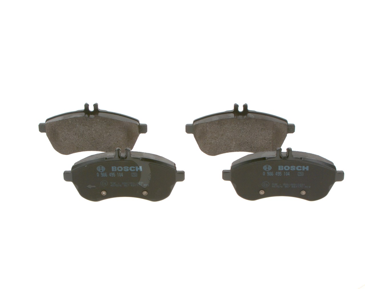 Bromsbelägg 0 986 495 104 BOSCH 007 420 55 20 95 MERCEDES-BENZ