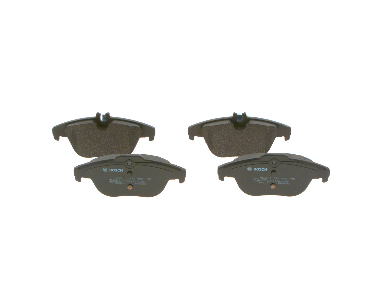 Bremseklodser 0 986 495 105 BOSCH 005 420 4220 MERCEDES-BENZ