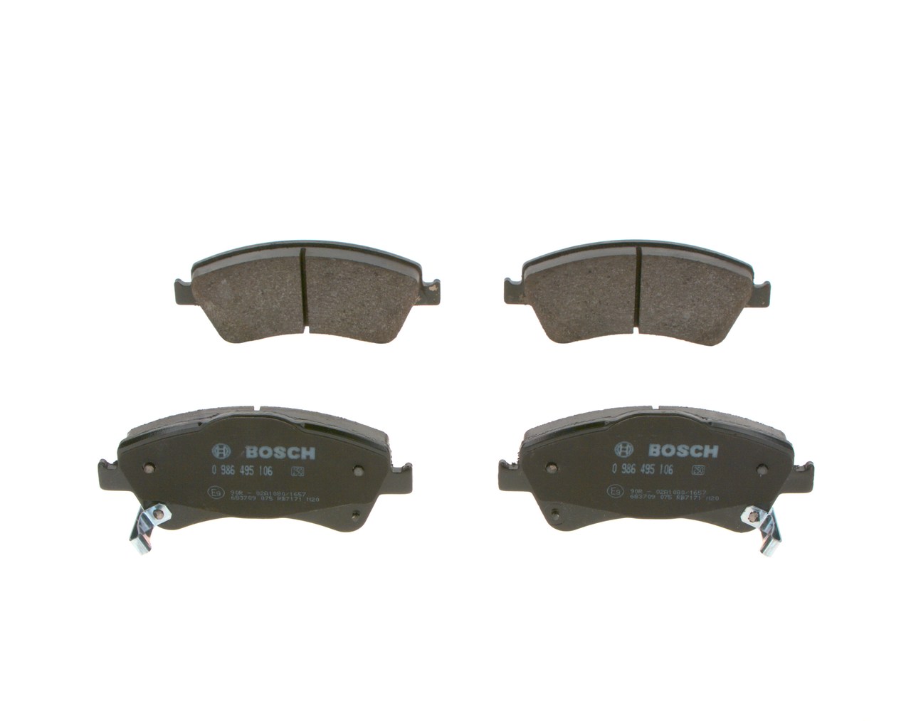 Bremseskiver og -klosser 0 986 495 106 BOSCH 446502190 TOYOTA