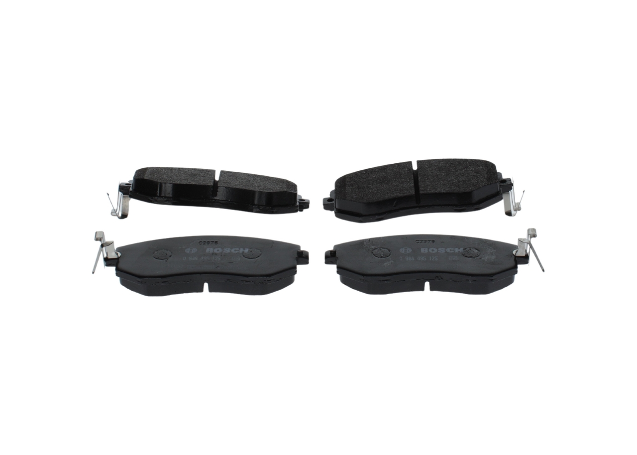Jarrupalat, levyjarru BOSCH 0 986 495 125 BOSCH 0 986 495 125 SUBARU LEGACY 2015 Etujarrupalat ja takajarrupalat
