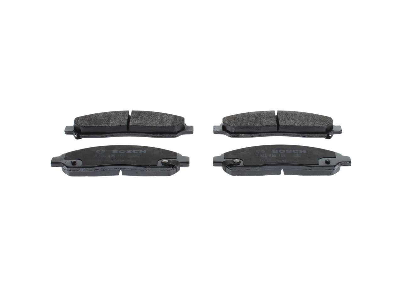 BOSCH 0 986 495 159 Bremseklodser Isuzu D-Max TFR 1.9 Ddi (TFR87J) 150 HK Diesel pris