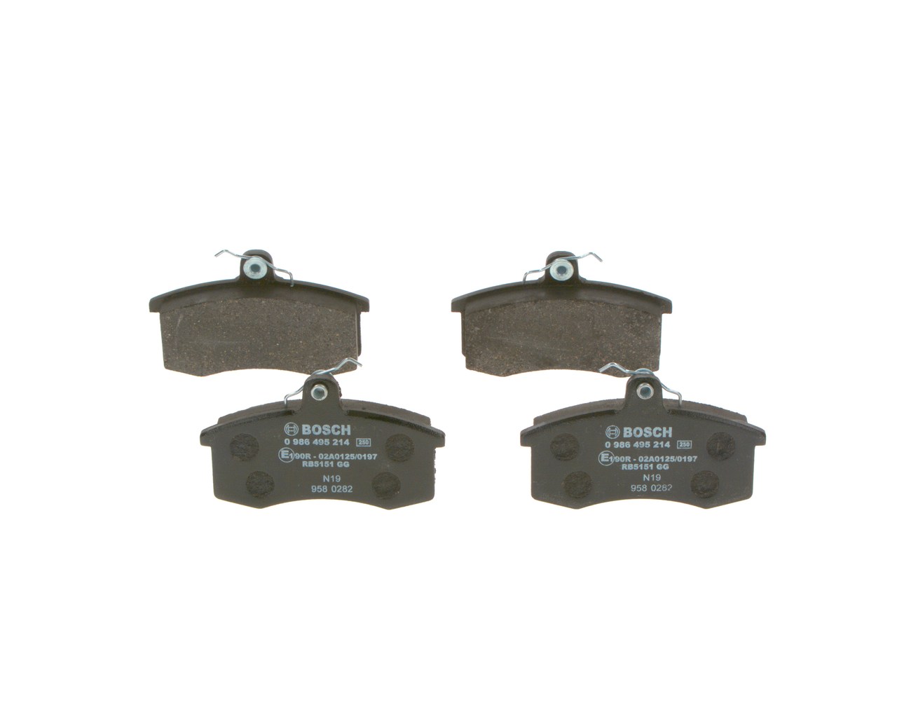 BOSCH 0 986 495 214 Pastilla de freno Lada Samara 2108 1.5 80 cv Gasolina precio
