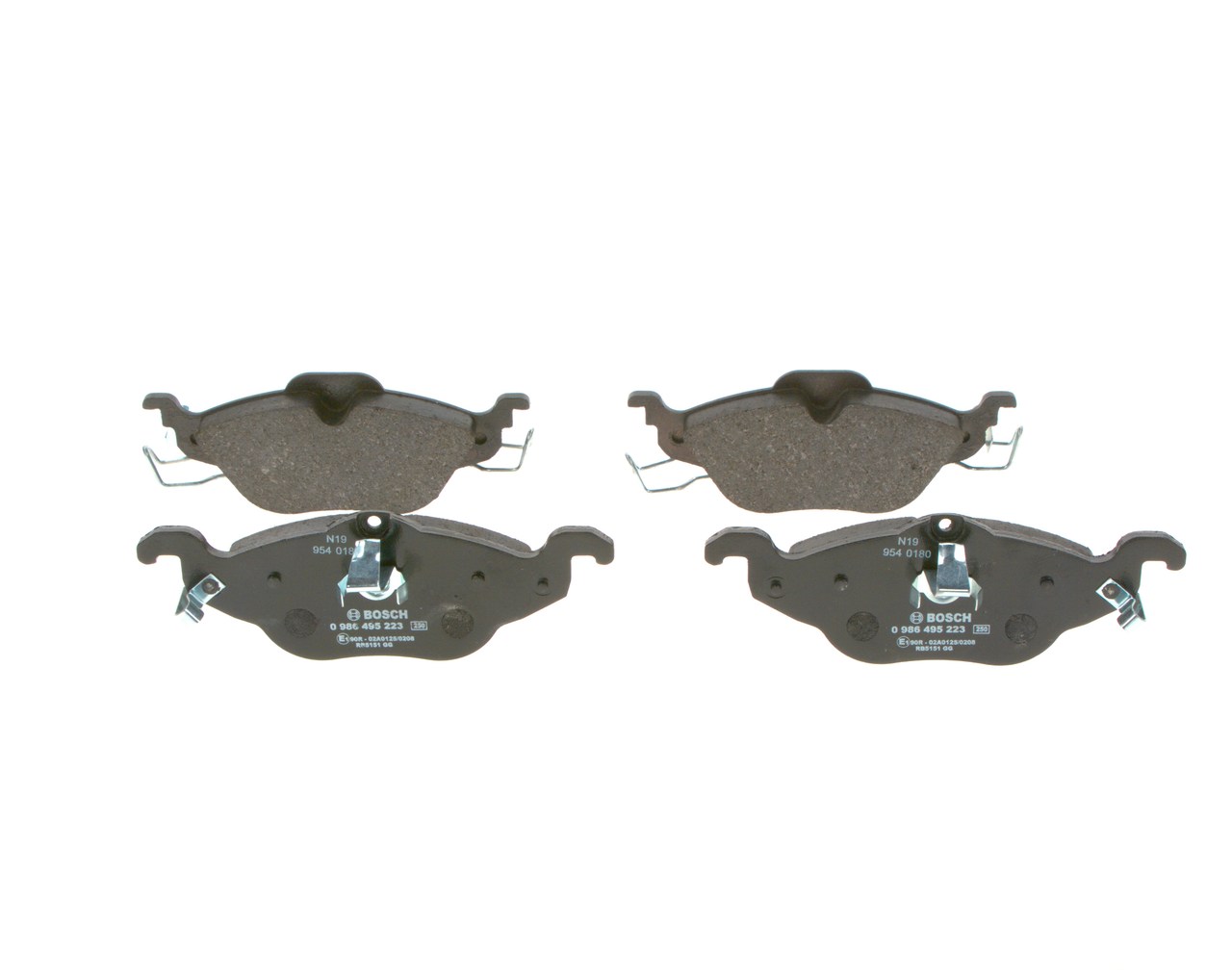 BOSCH E1 90R-02A0125/0208 Plaquettes de frein BOSCH BP1521 Plaquettes de frein
